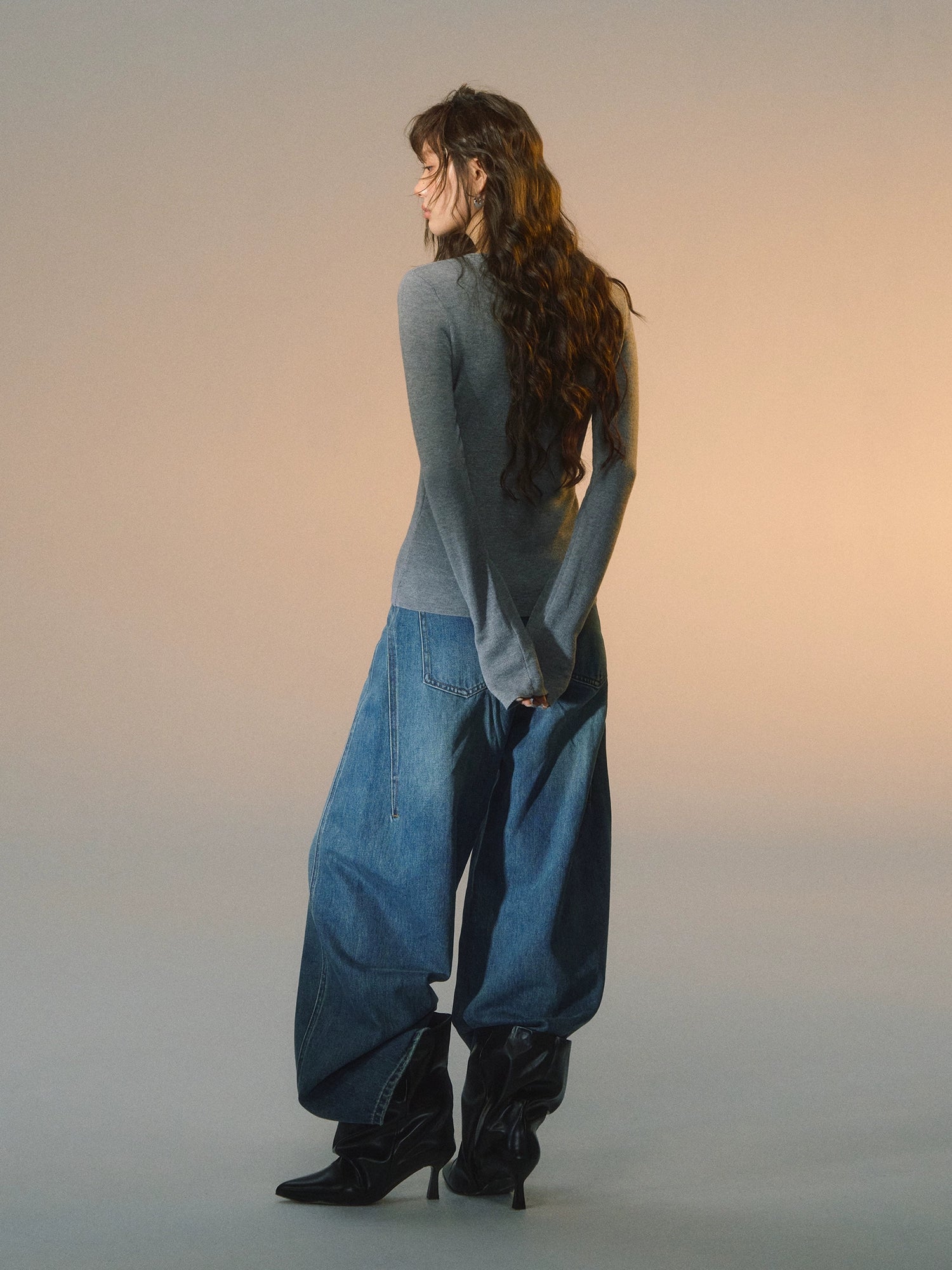 Stripe Button Rib Top