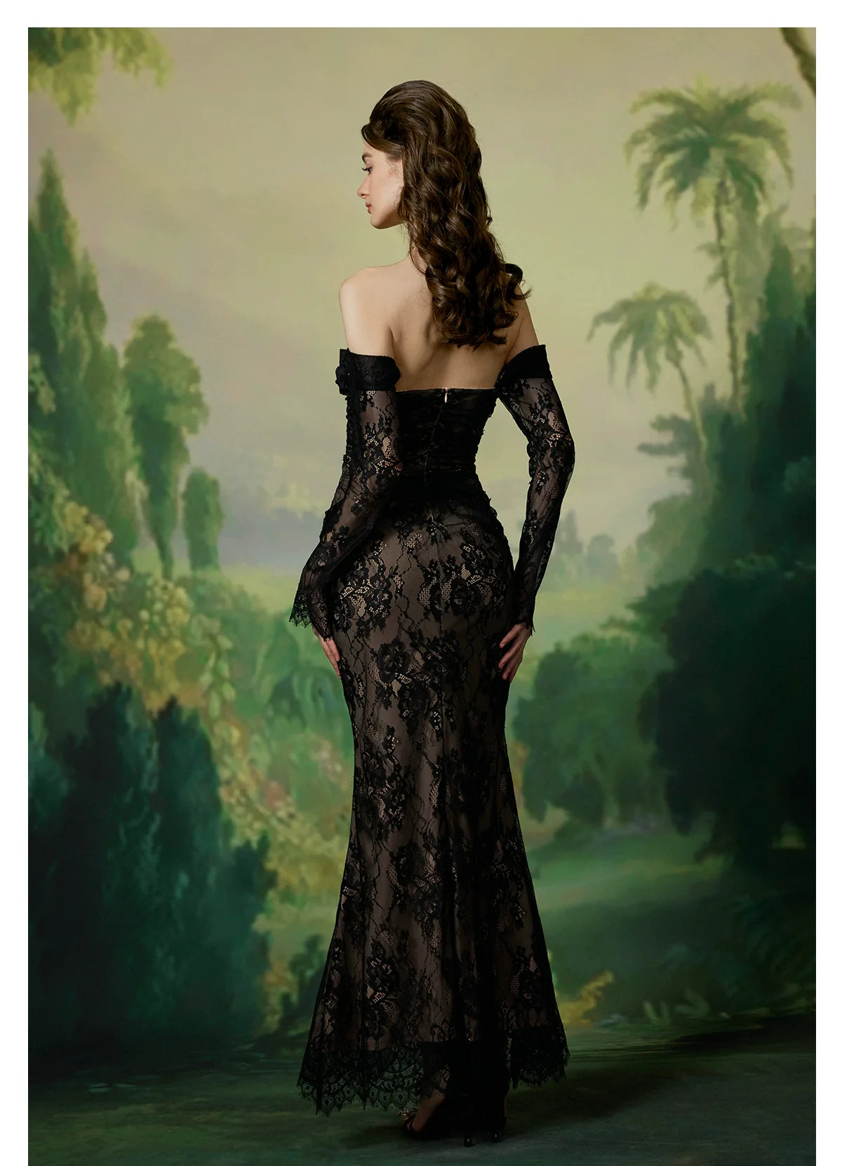 Ariel Luxury Lace Fishtail Dress