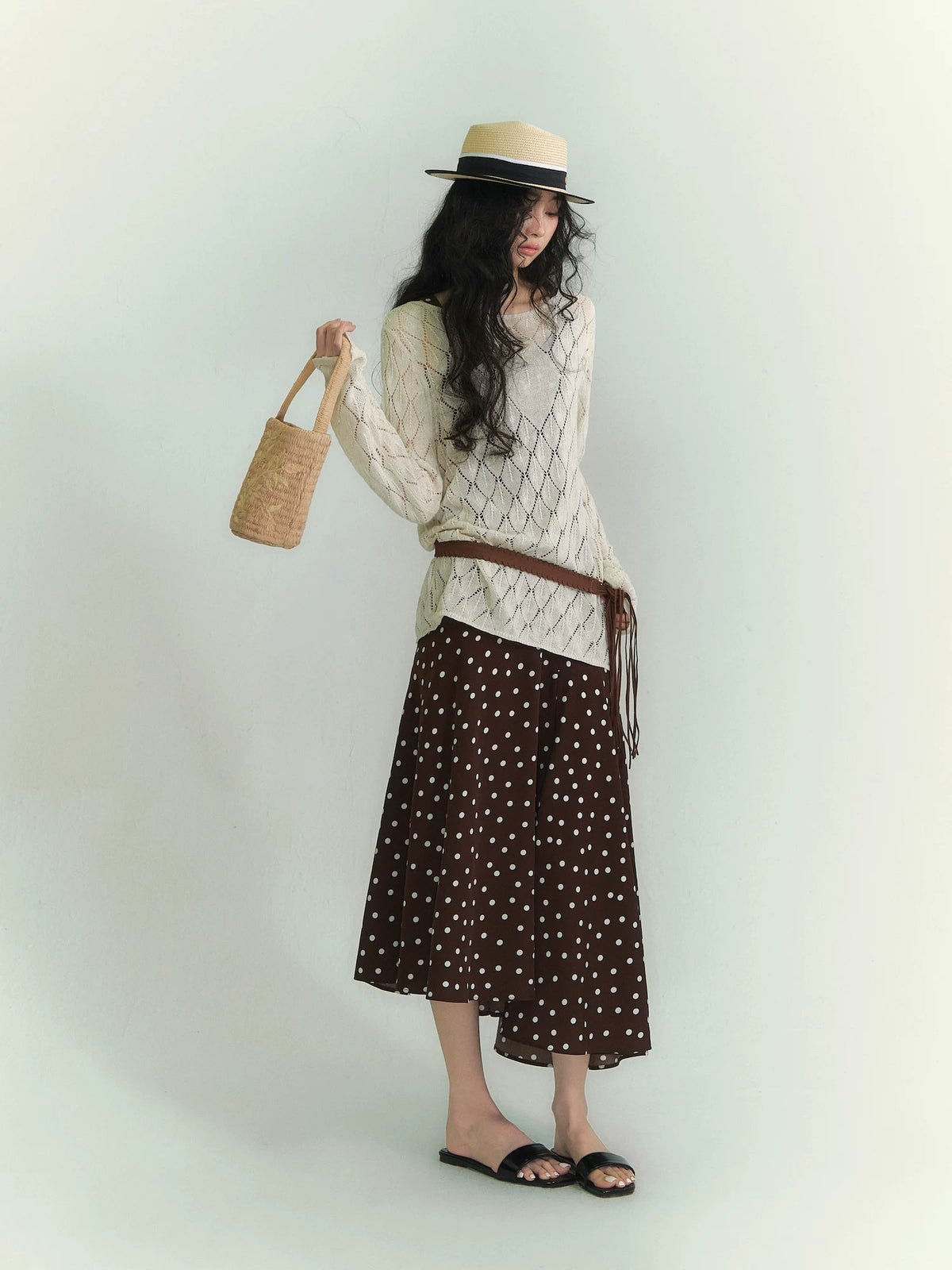 Washi Knit Cutout Top