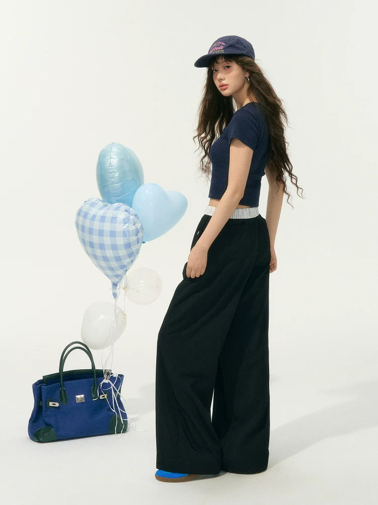 Tie-waist Drapey Airy Pants