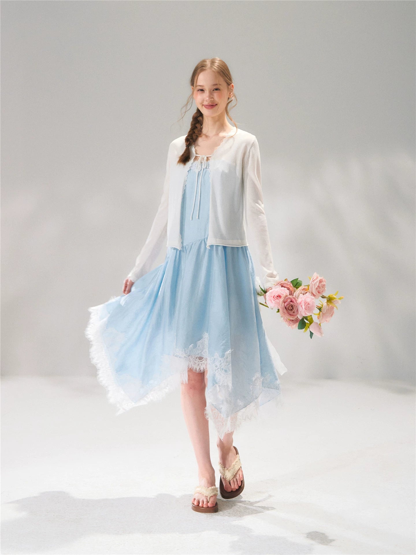 Lace Hem Slip Dress
