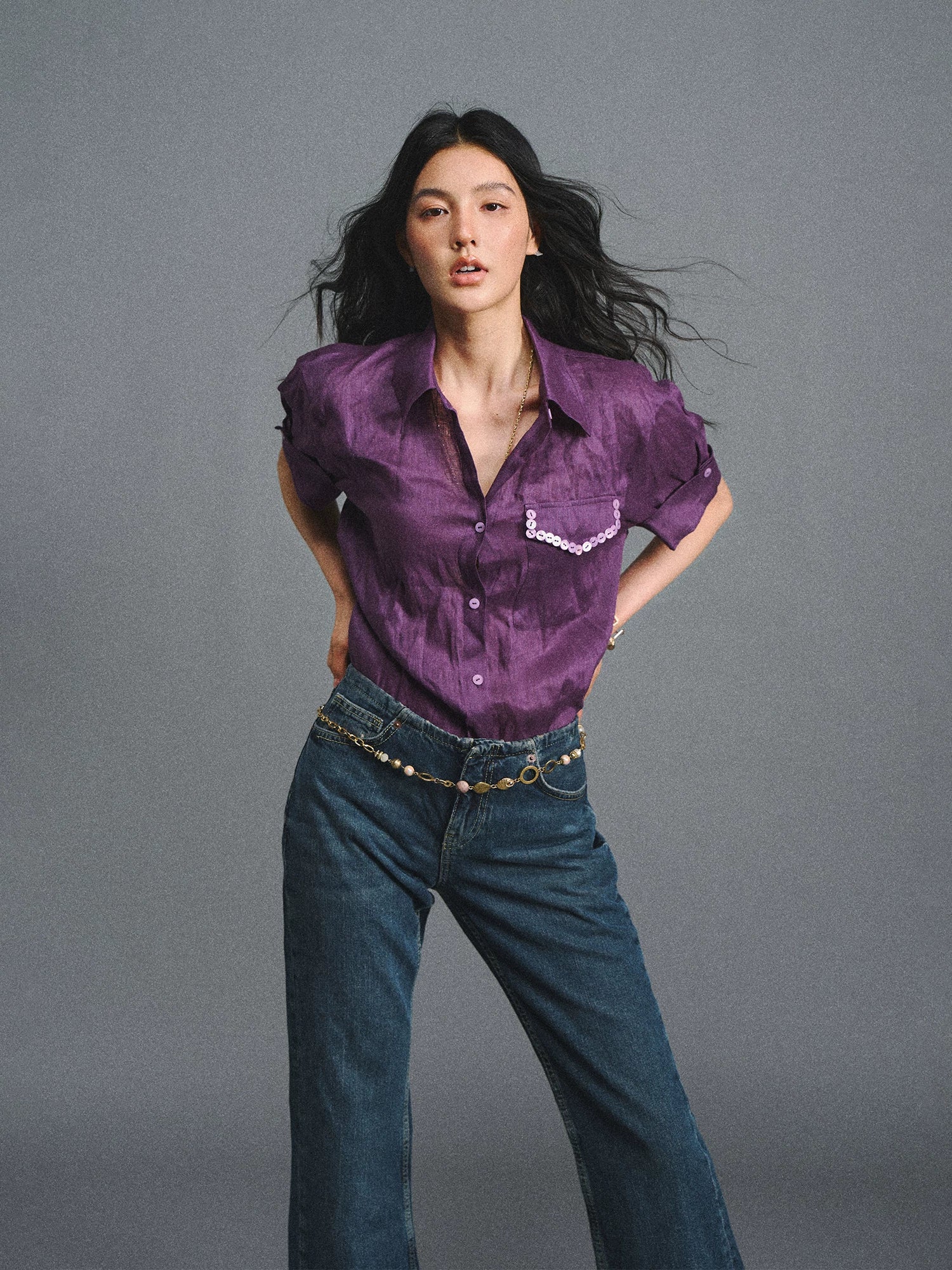 Relaxed Linen Short-Sleeve Shirt
