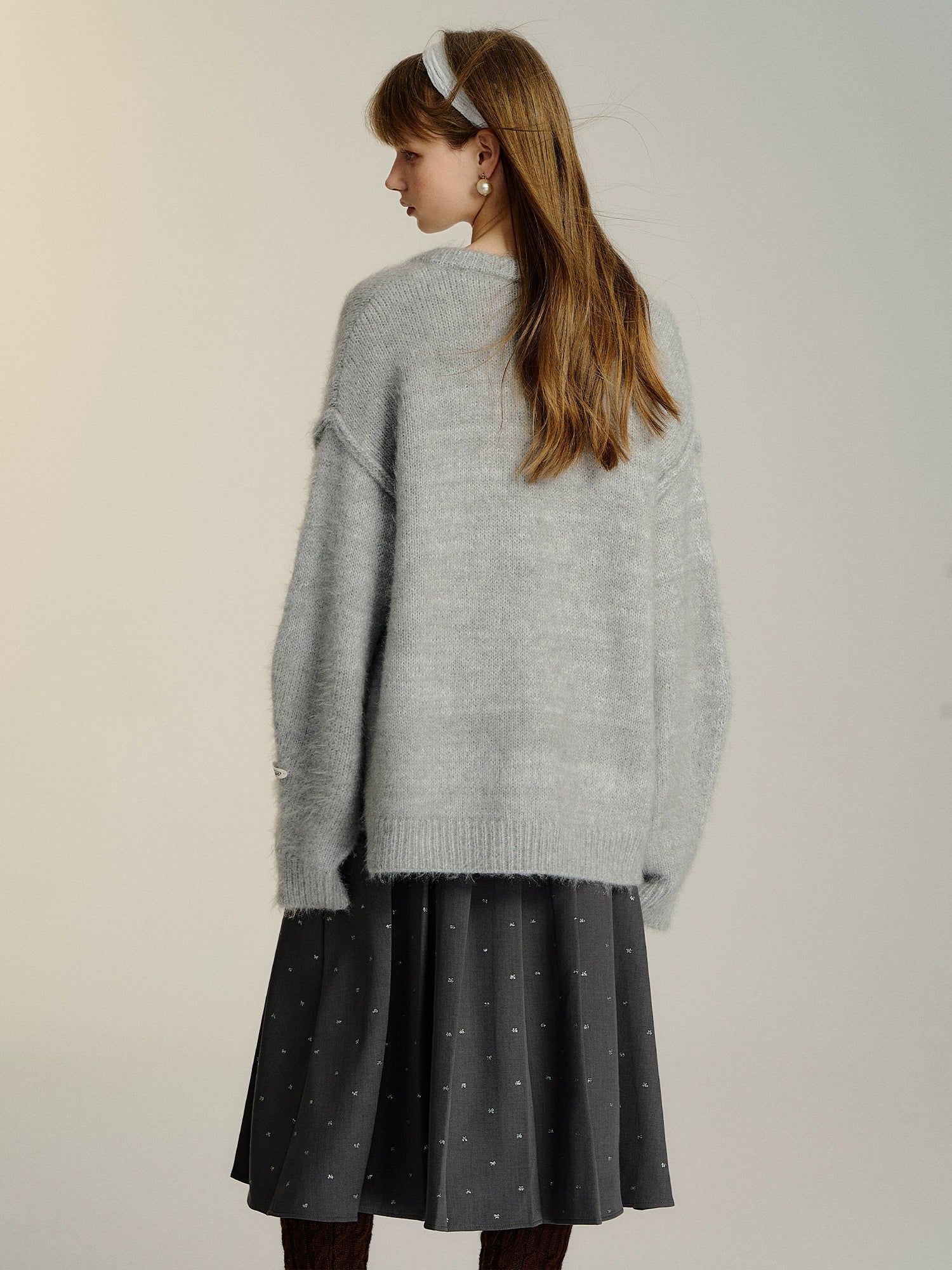 Plush Drawstring Cardigan