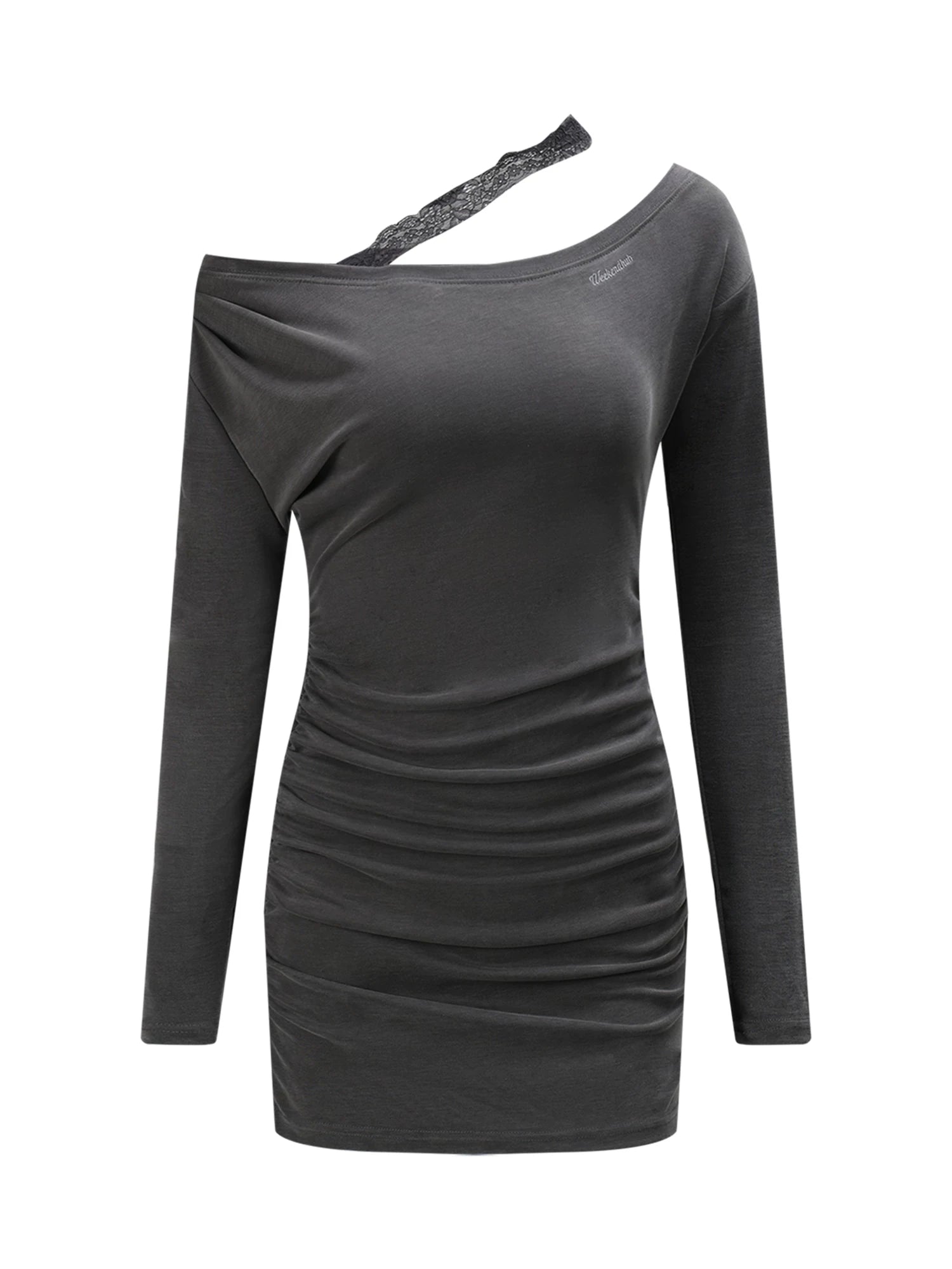 Lace Strap Asymmetrical Dress