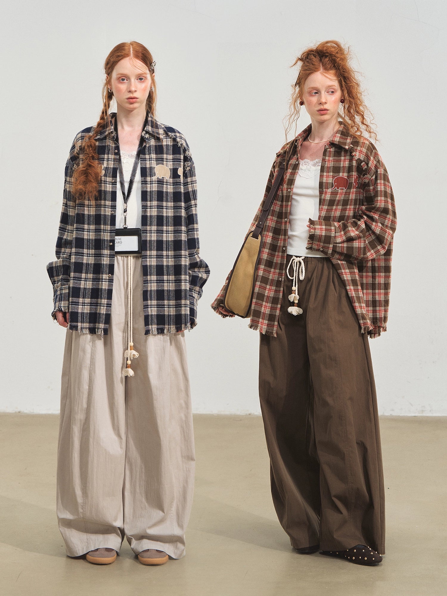 Blue & Red Fringed Plaid Shirt