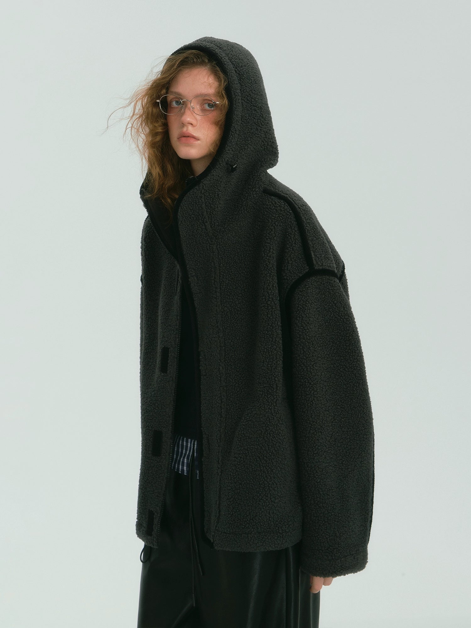 Colorblock Piped Fleece Jacket