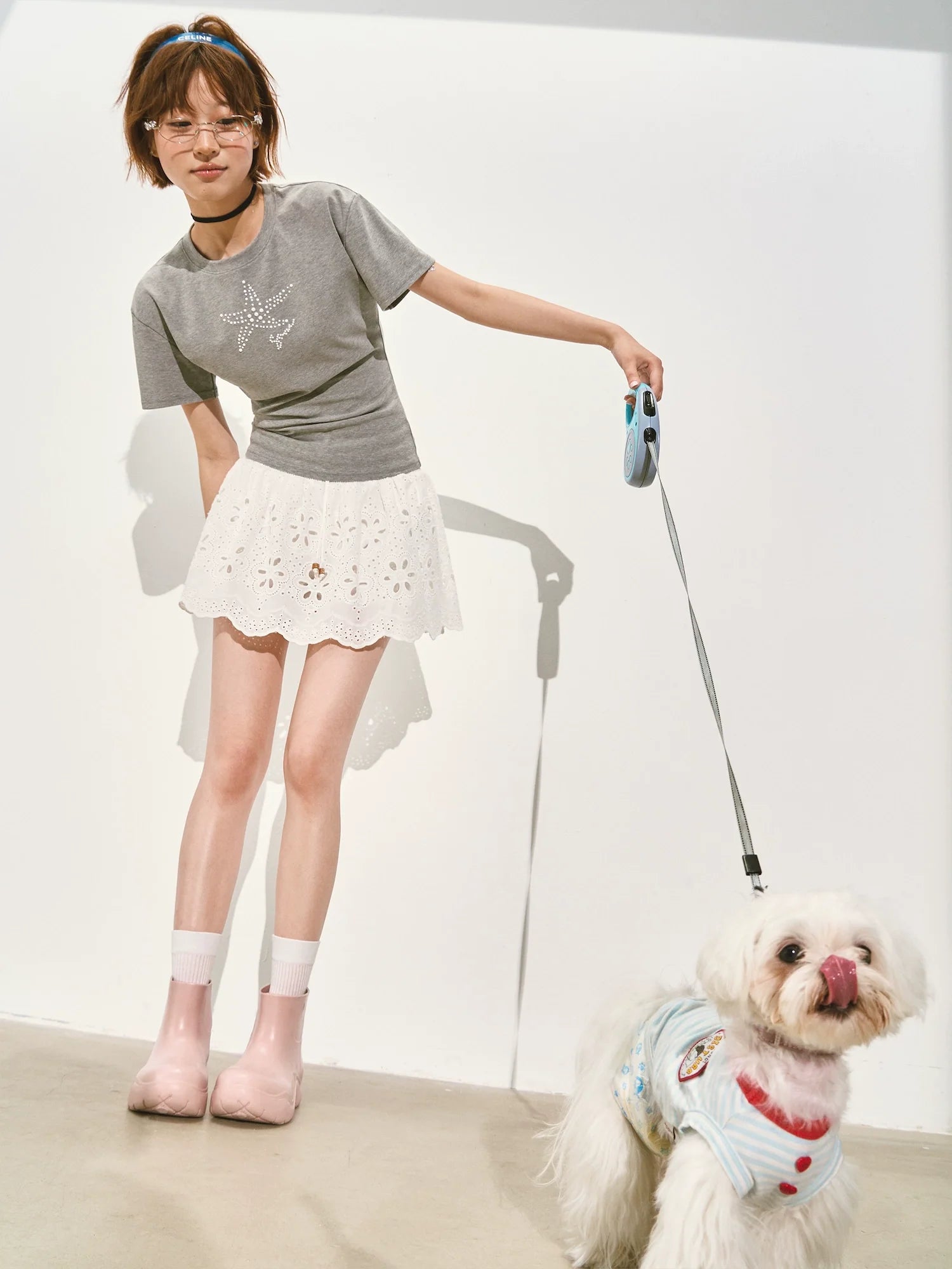 Slim-Fit Lazy Half-sleeve T-shirt