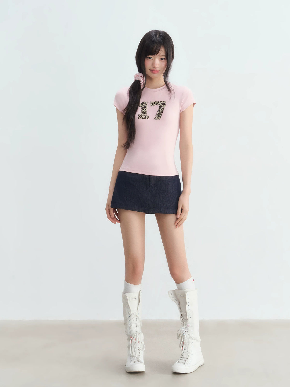 Pink Leopard Print Tee