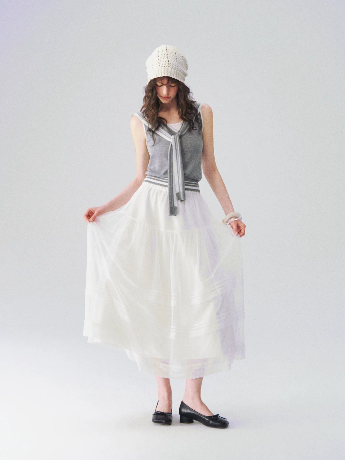 Feather Tulle Skirt