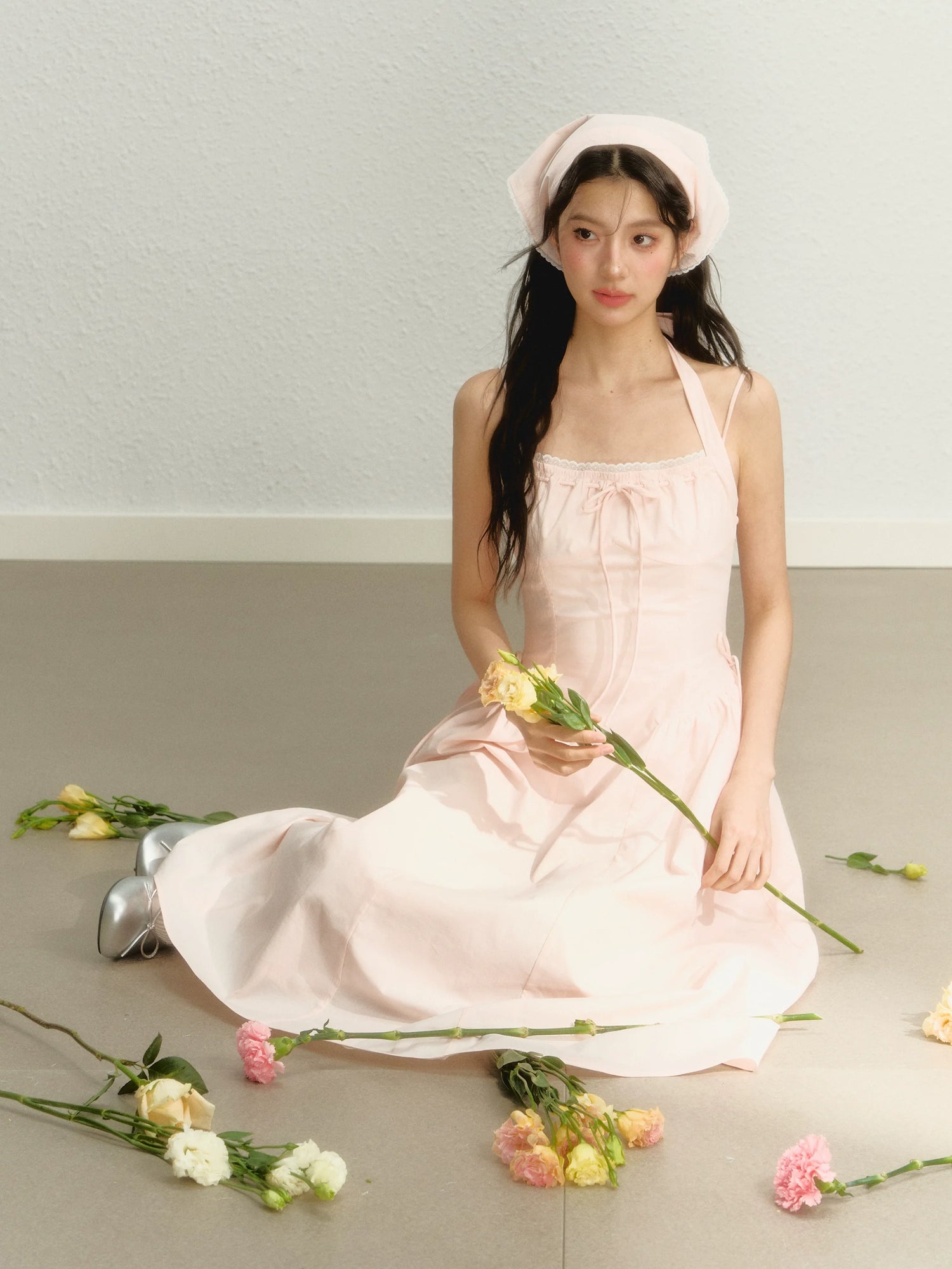 Pink Spaghetti Strap Dress