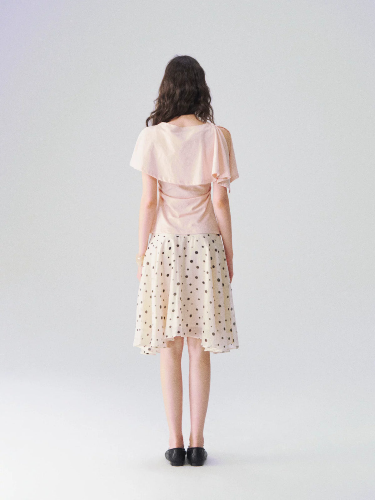 Lyocell Polka Dot Skirt
