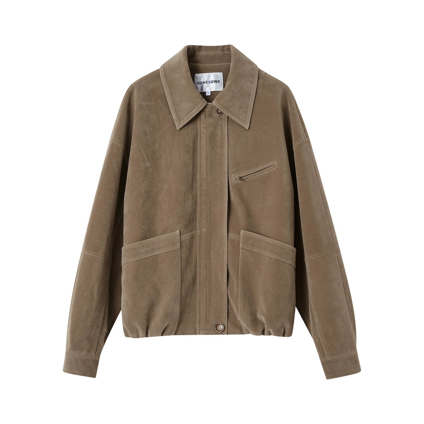 Suede Fog Oversized Jacket
