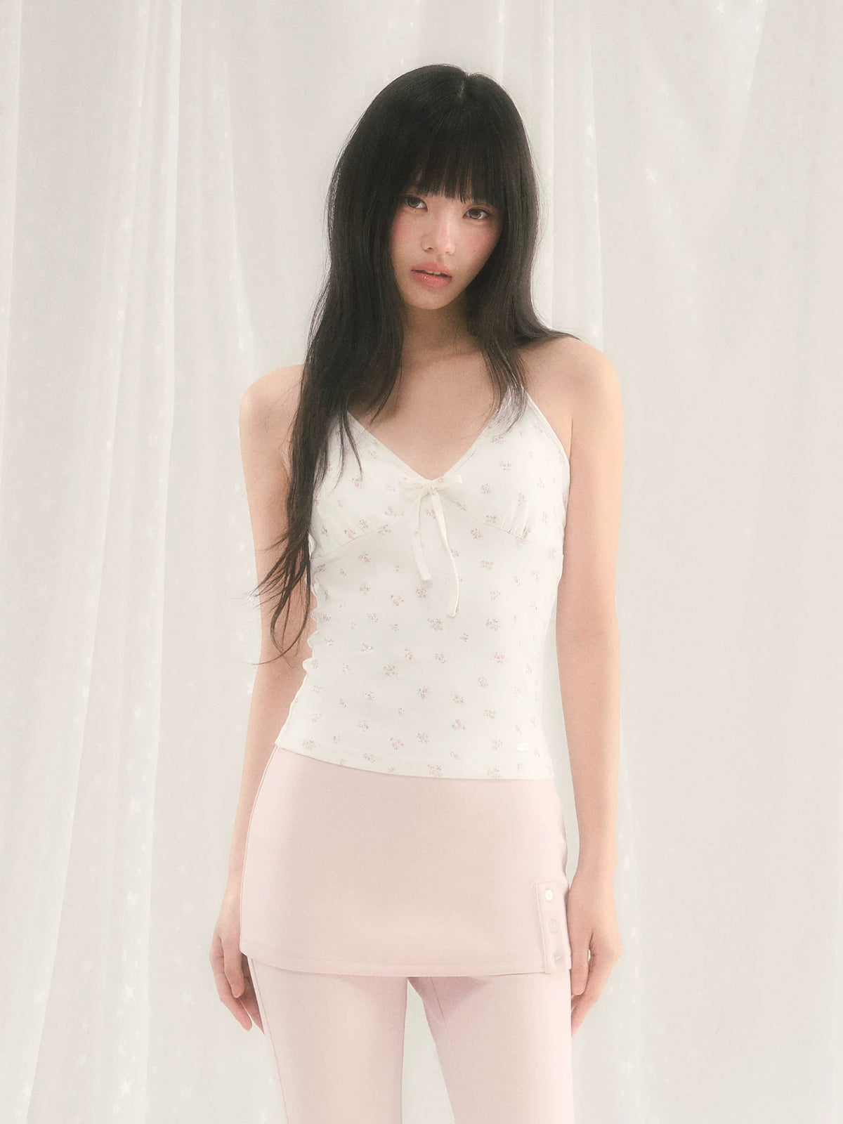 Floral Halter Camisole Top