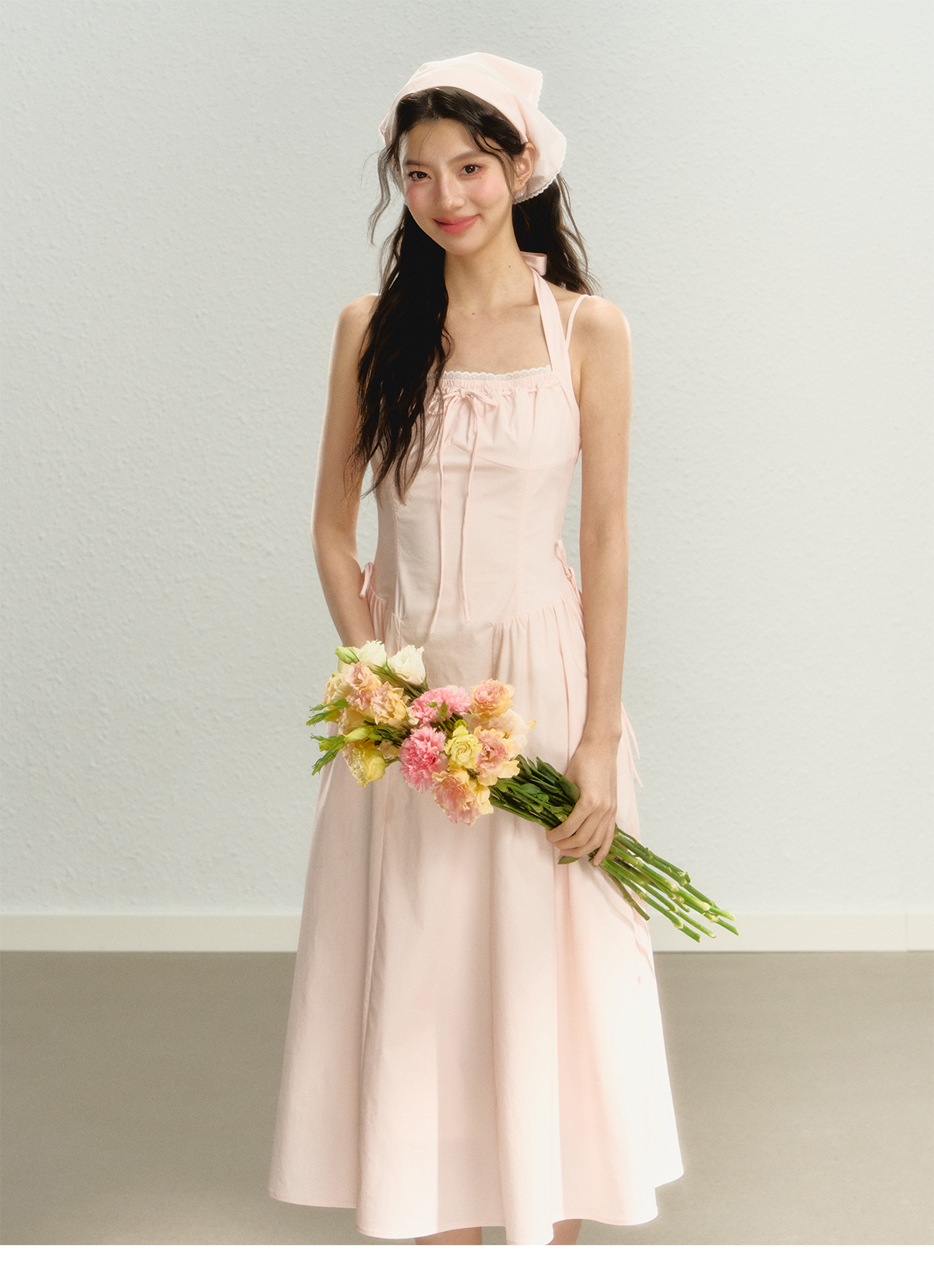 Pink Spaghetti Strap Dress