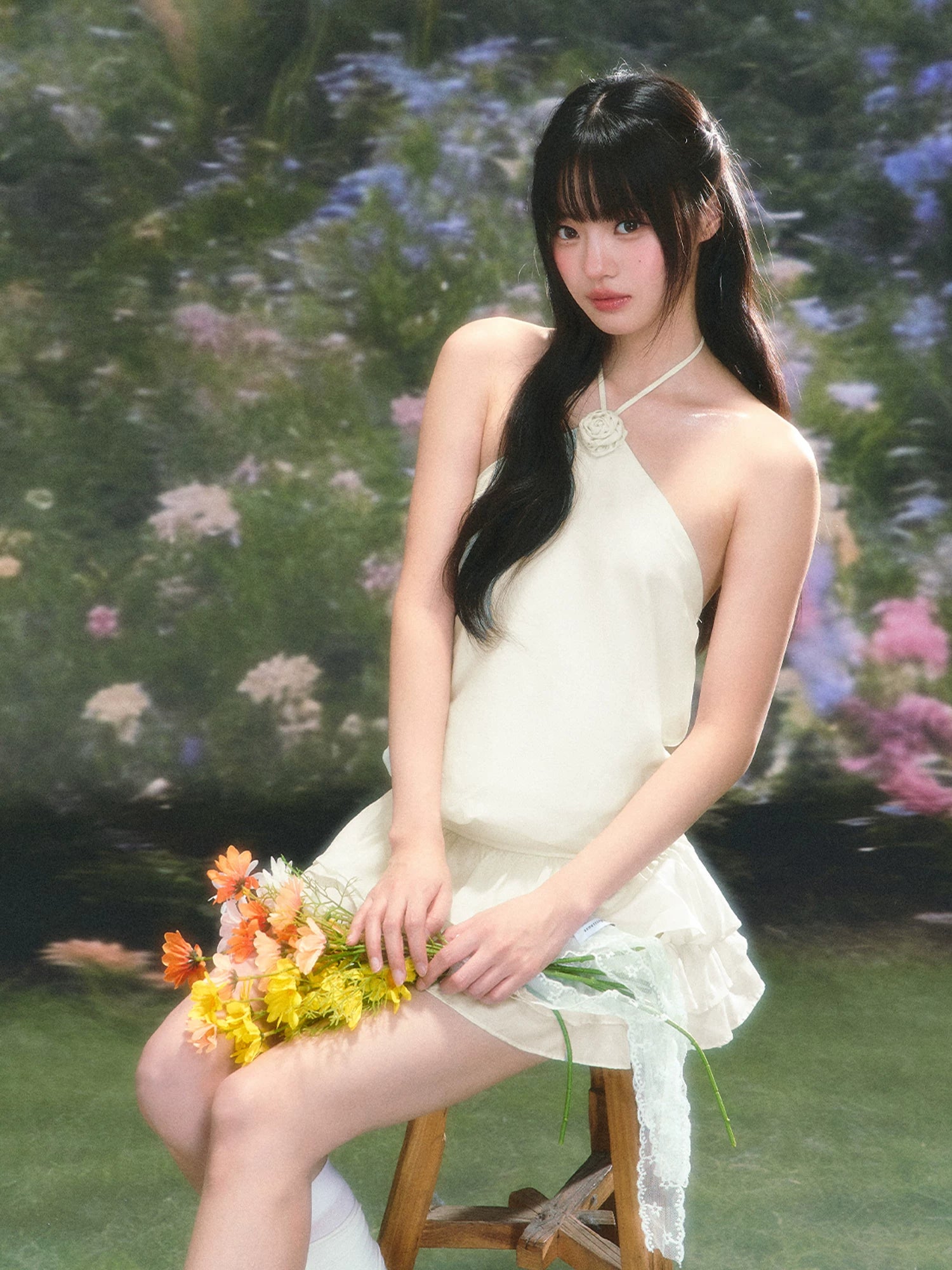 Rose Halter Dress