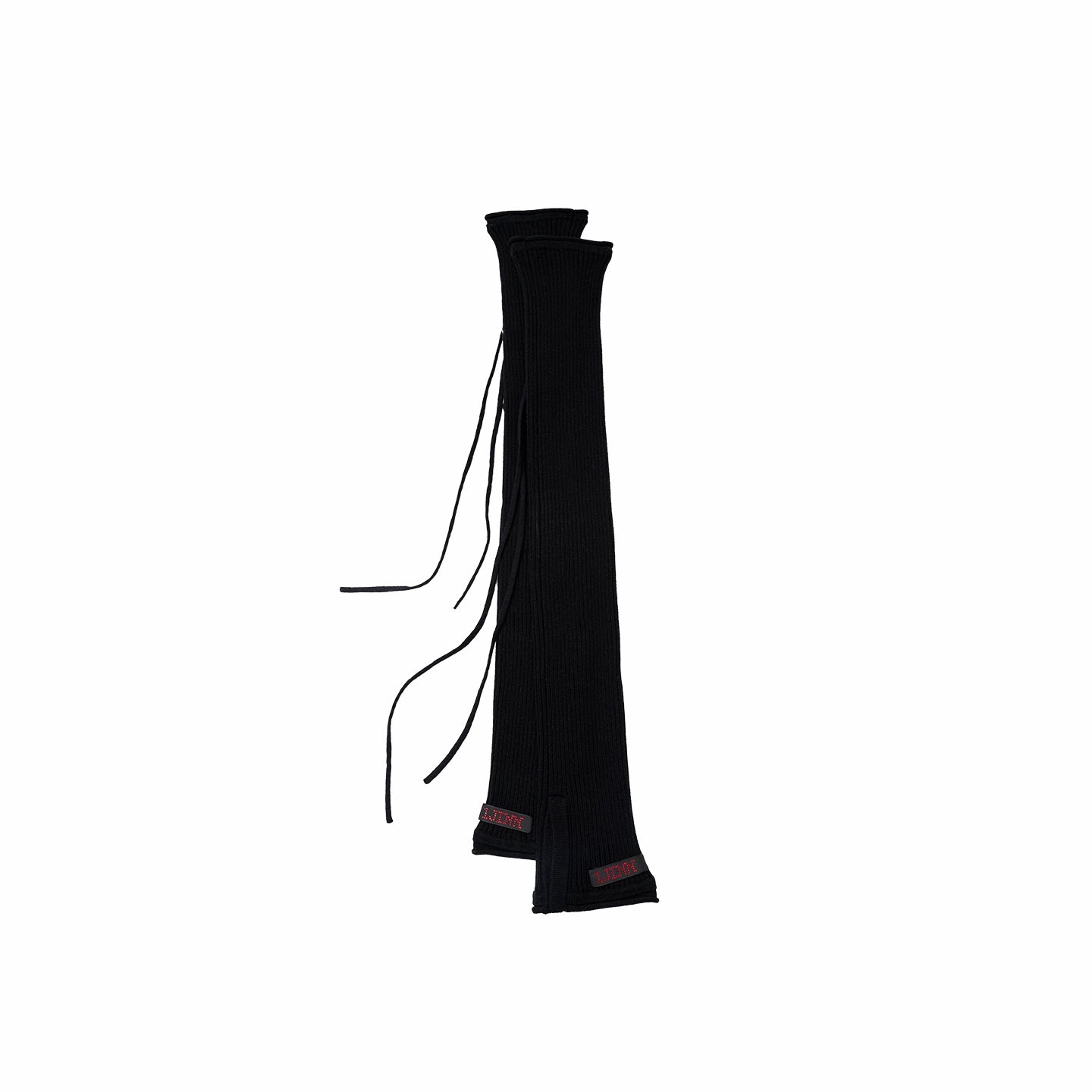 Solid Knit Cross-Tie Seamless Leg Socks
