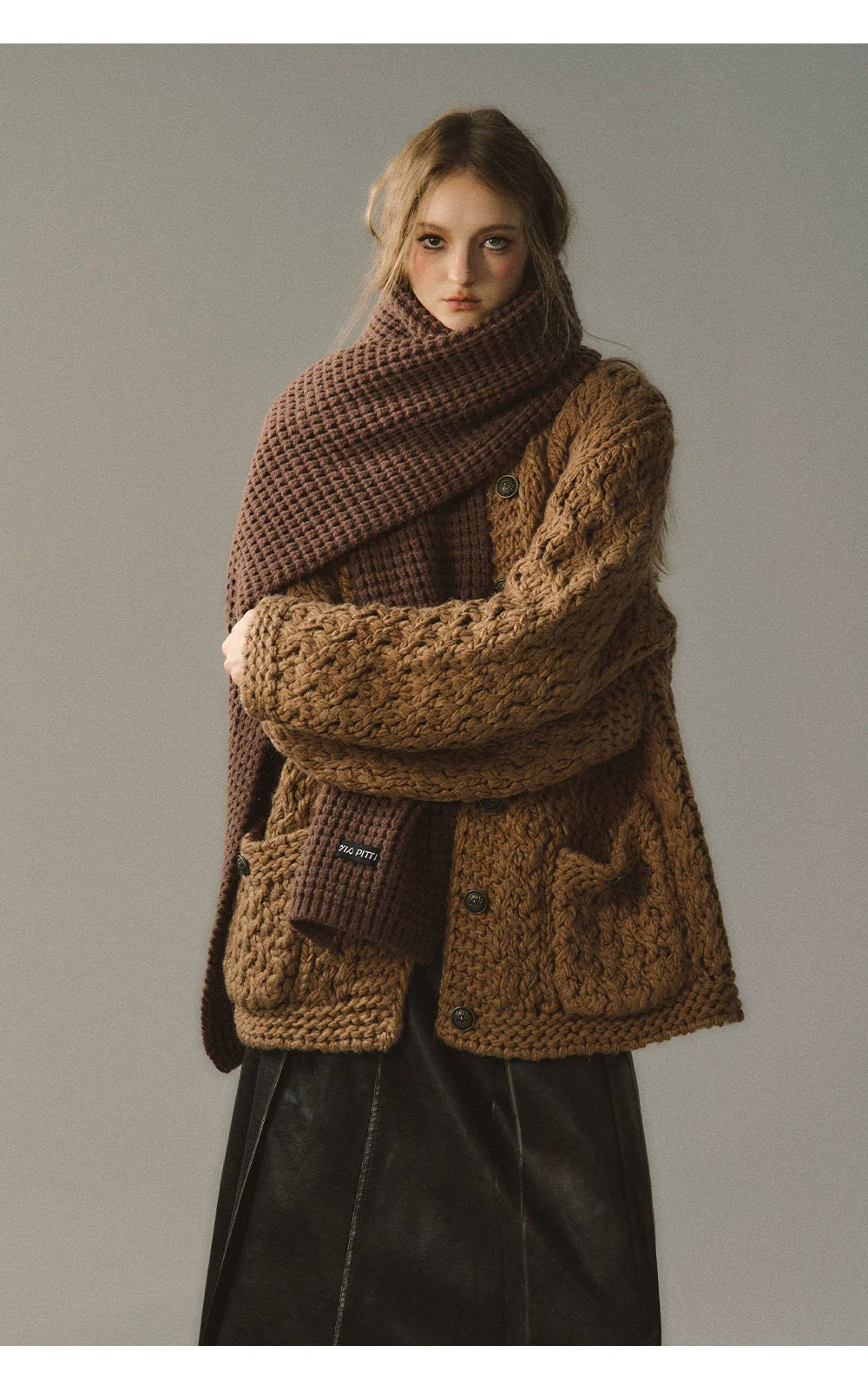 Chunky Yarn Knit Cardigan