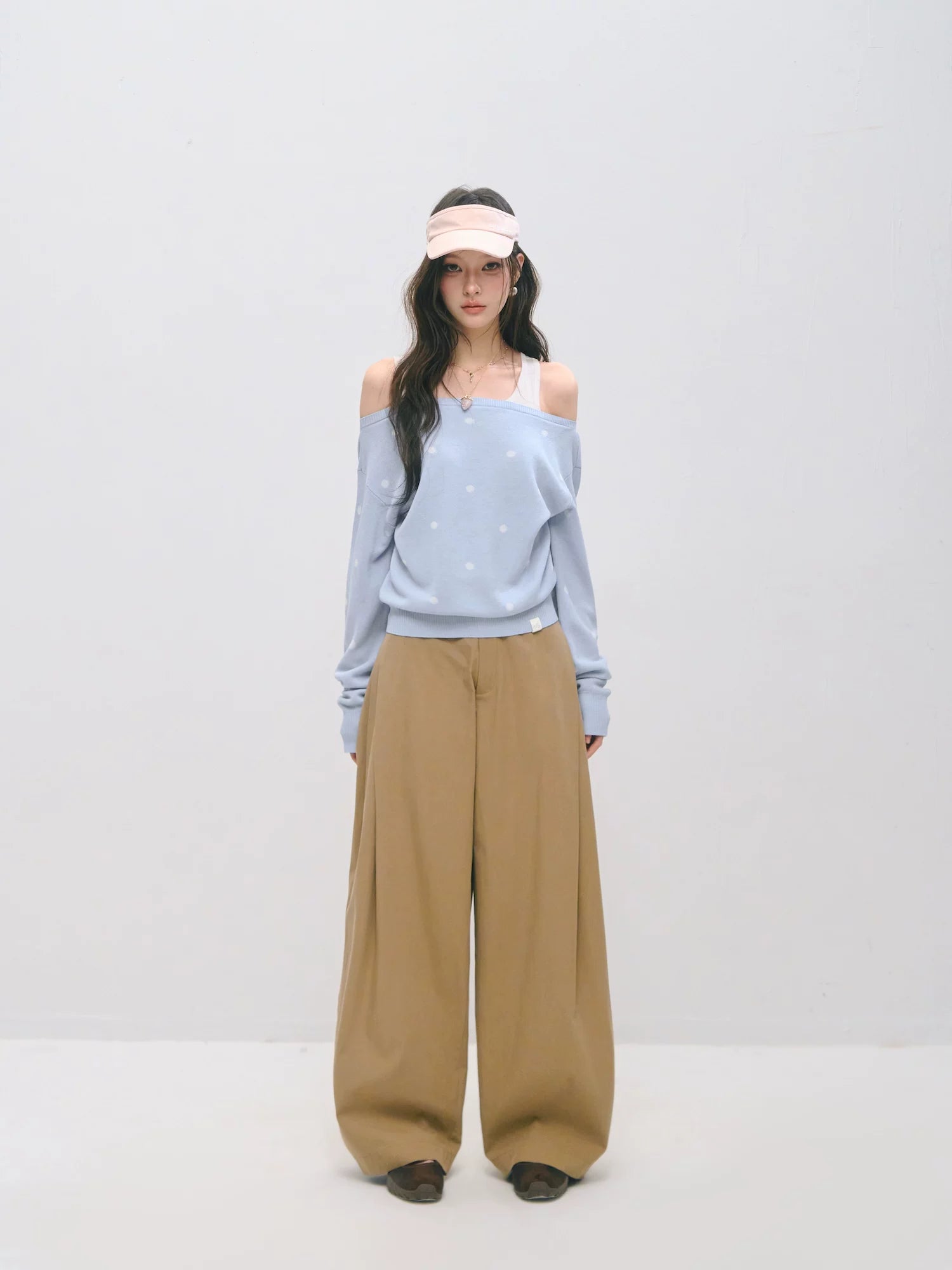Off Shoulder Knit Sweater