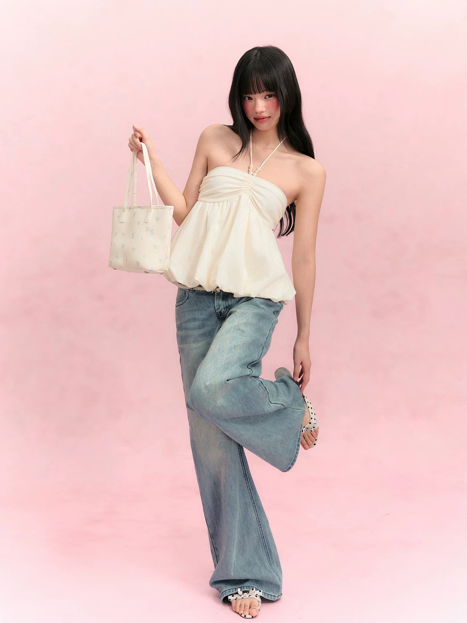 Halter Ruched Camisole