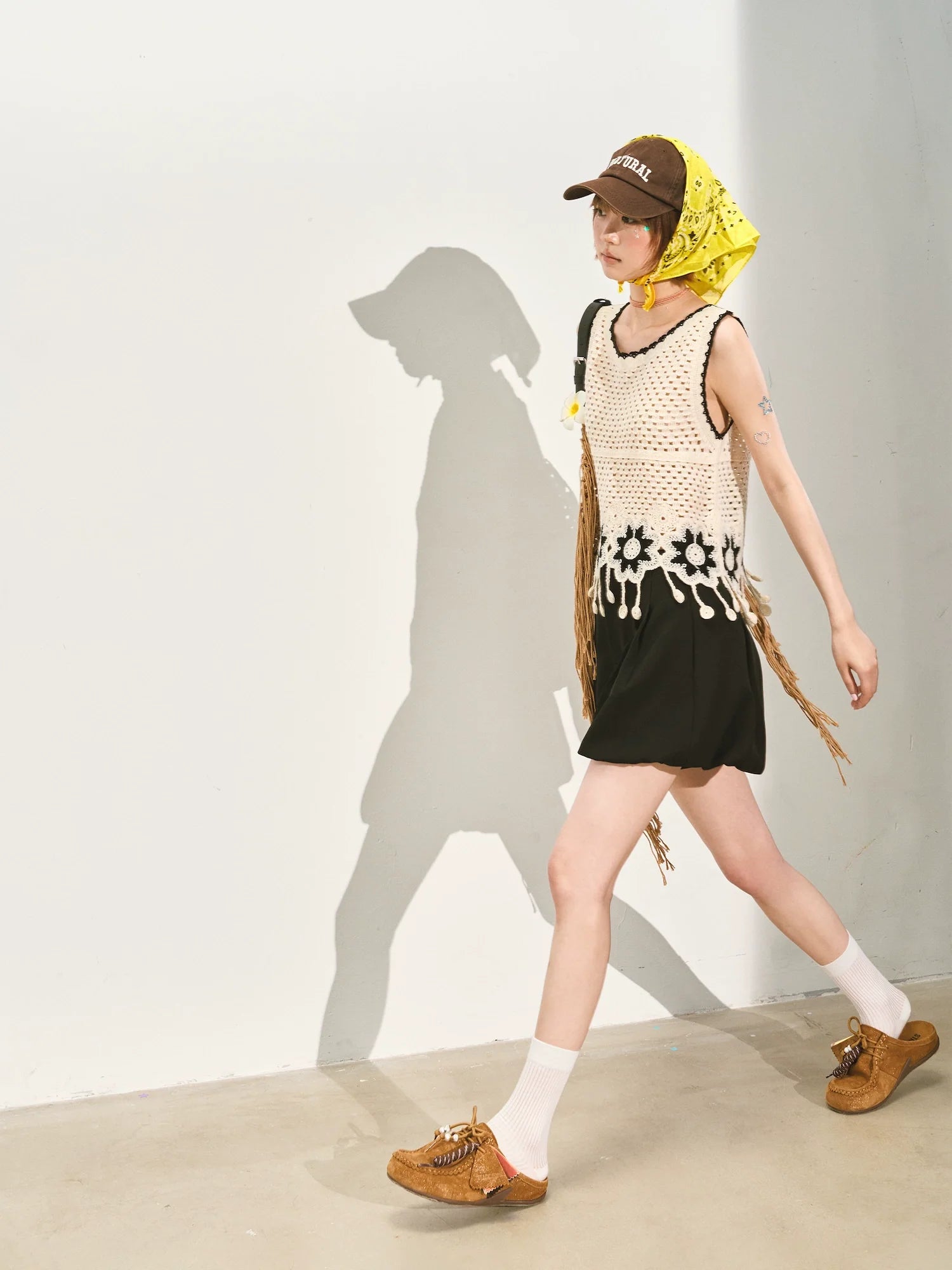 A-line Puff Wide-leg Shorts