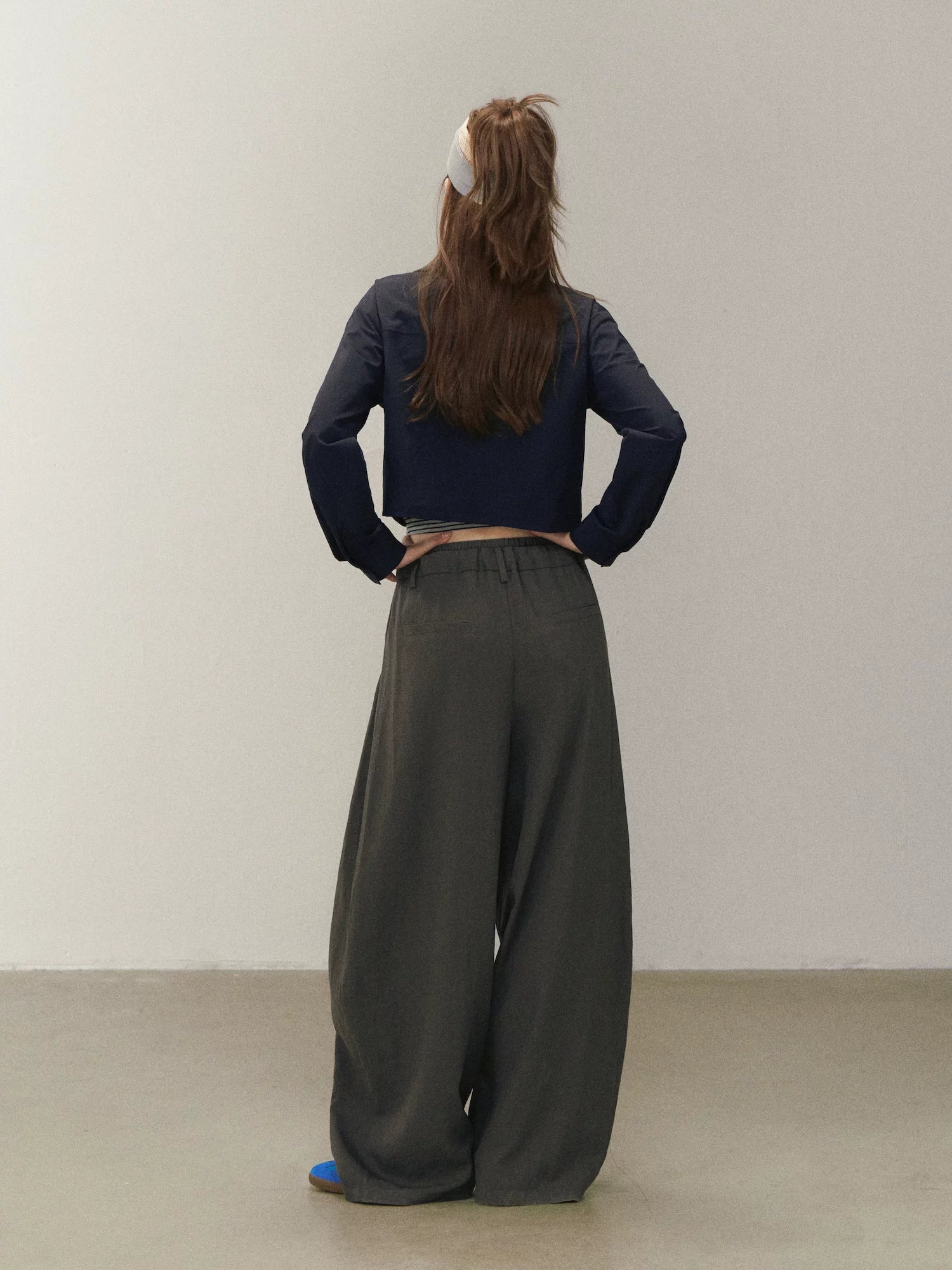Ruched V Neck Layered Top