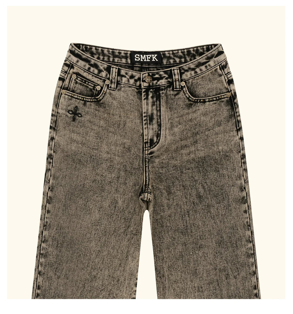 Compass Classic Wide Leg Flared Jeans