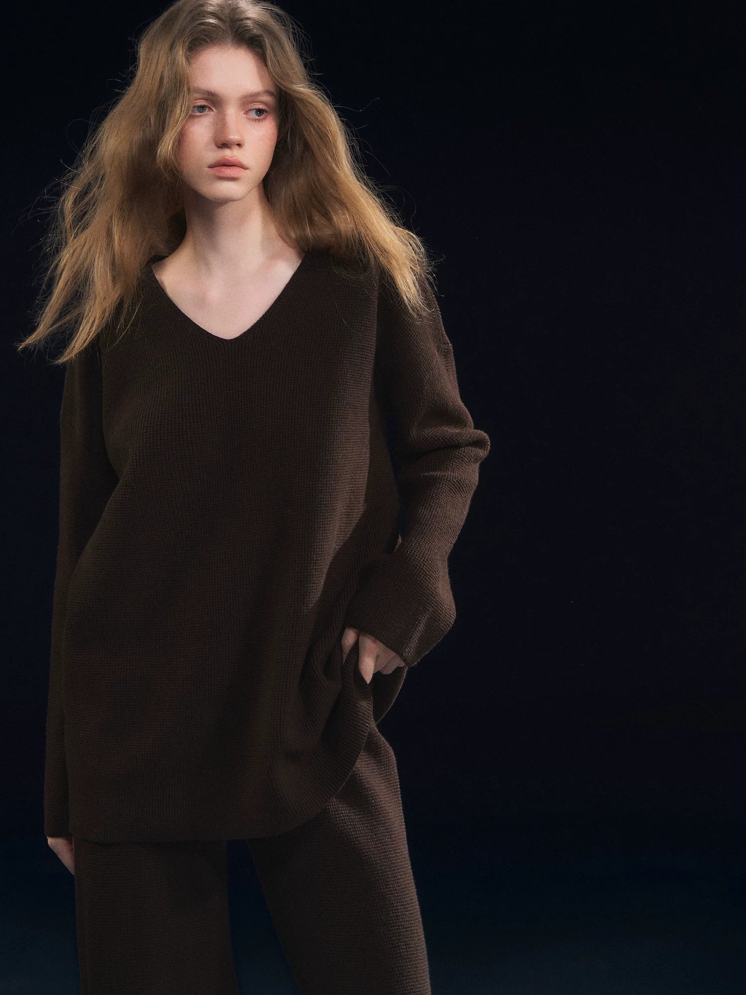 Waffle-Knit Lounge Set