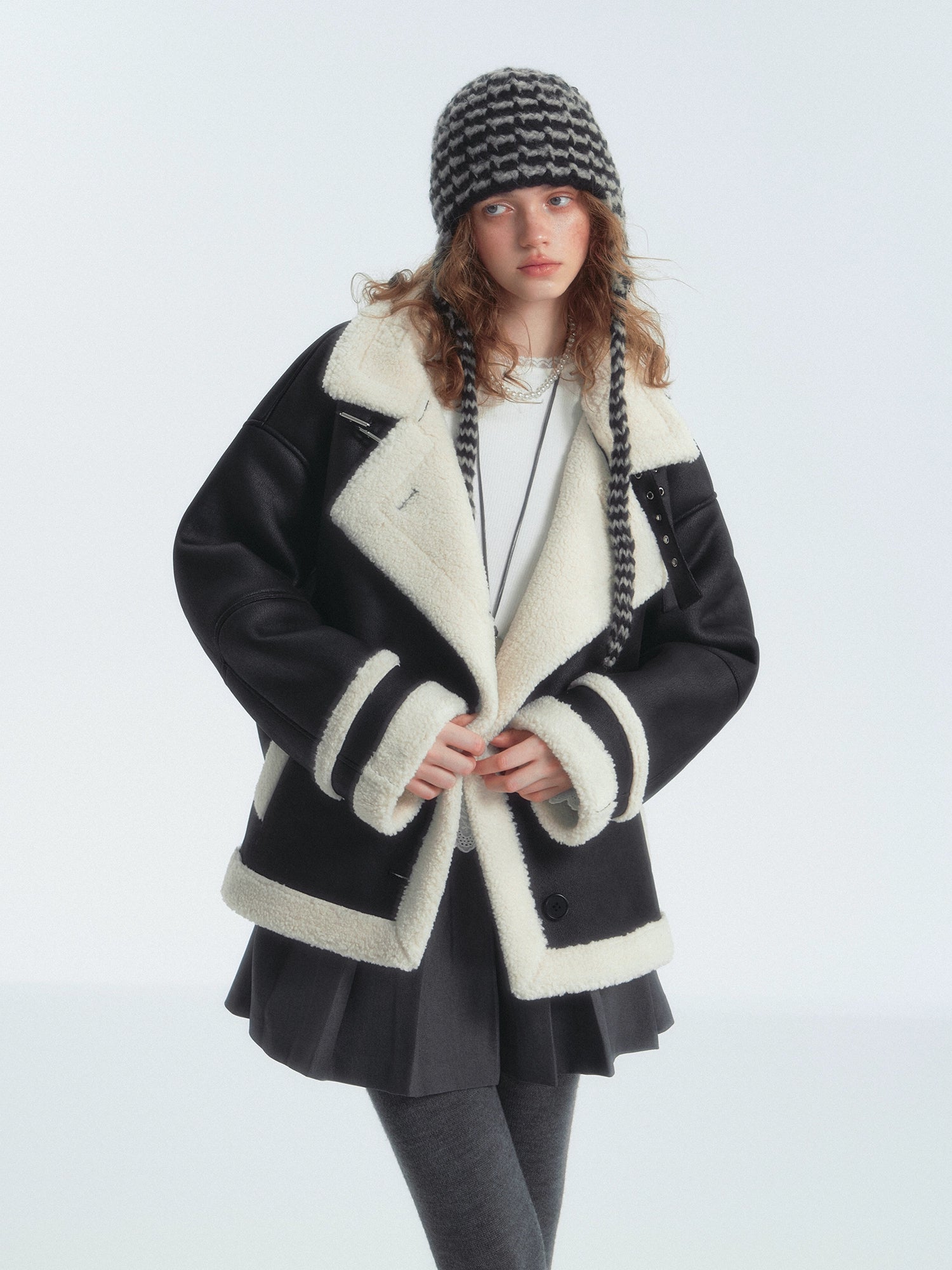 Shearling Biker Jacket