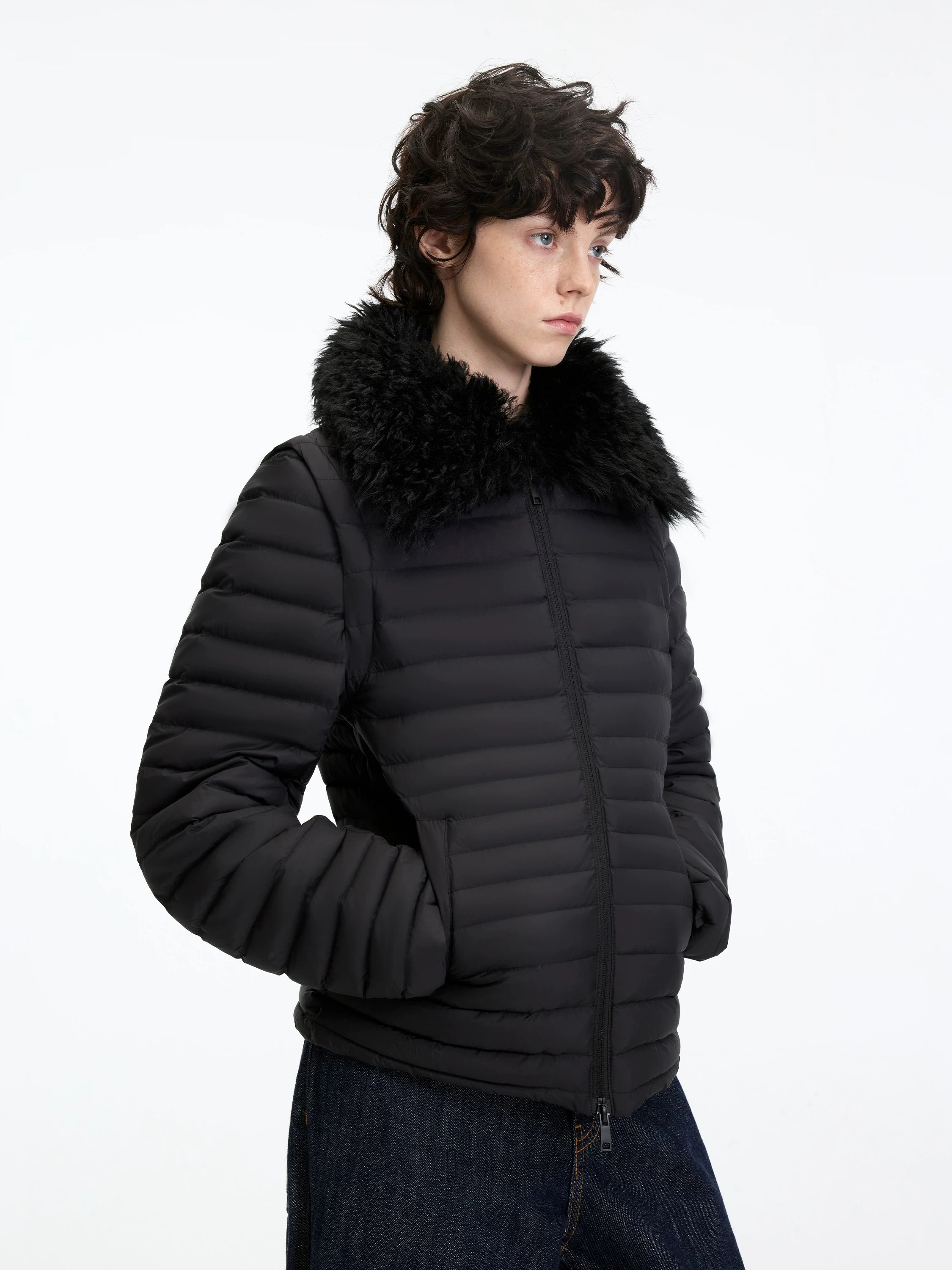 Detachable Fur Down Jacket
