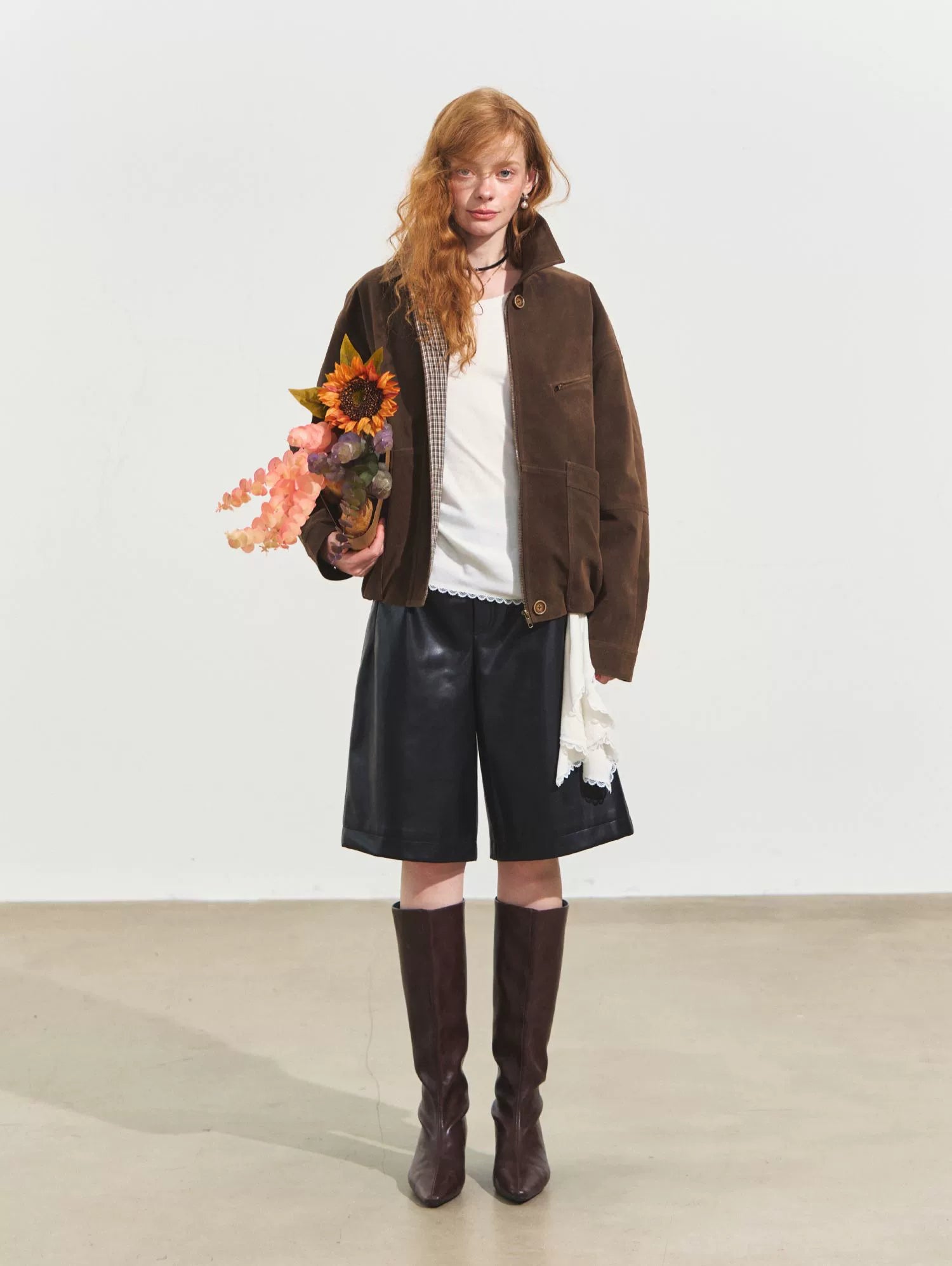 Suede Fog Oversized Jacket