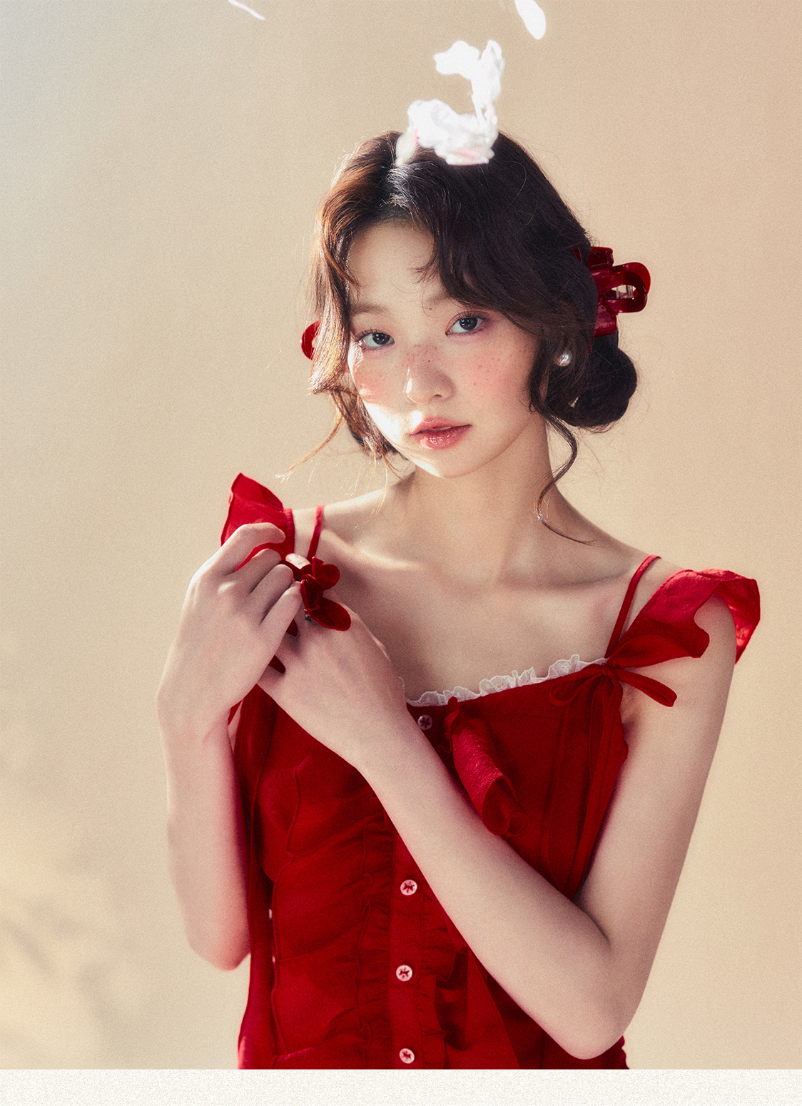 Red Spaghetti Strap Dress