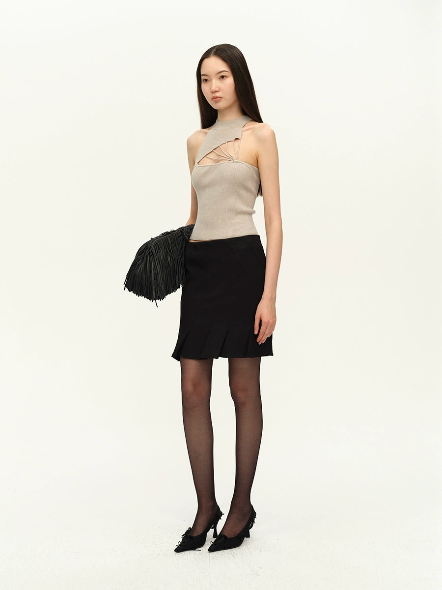 Tri-Color Textured Knit Pullover