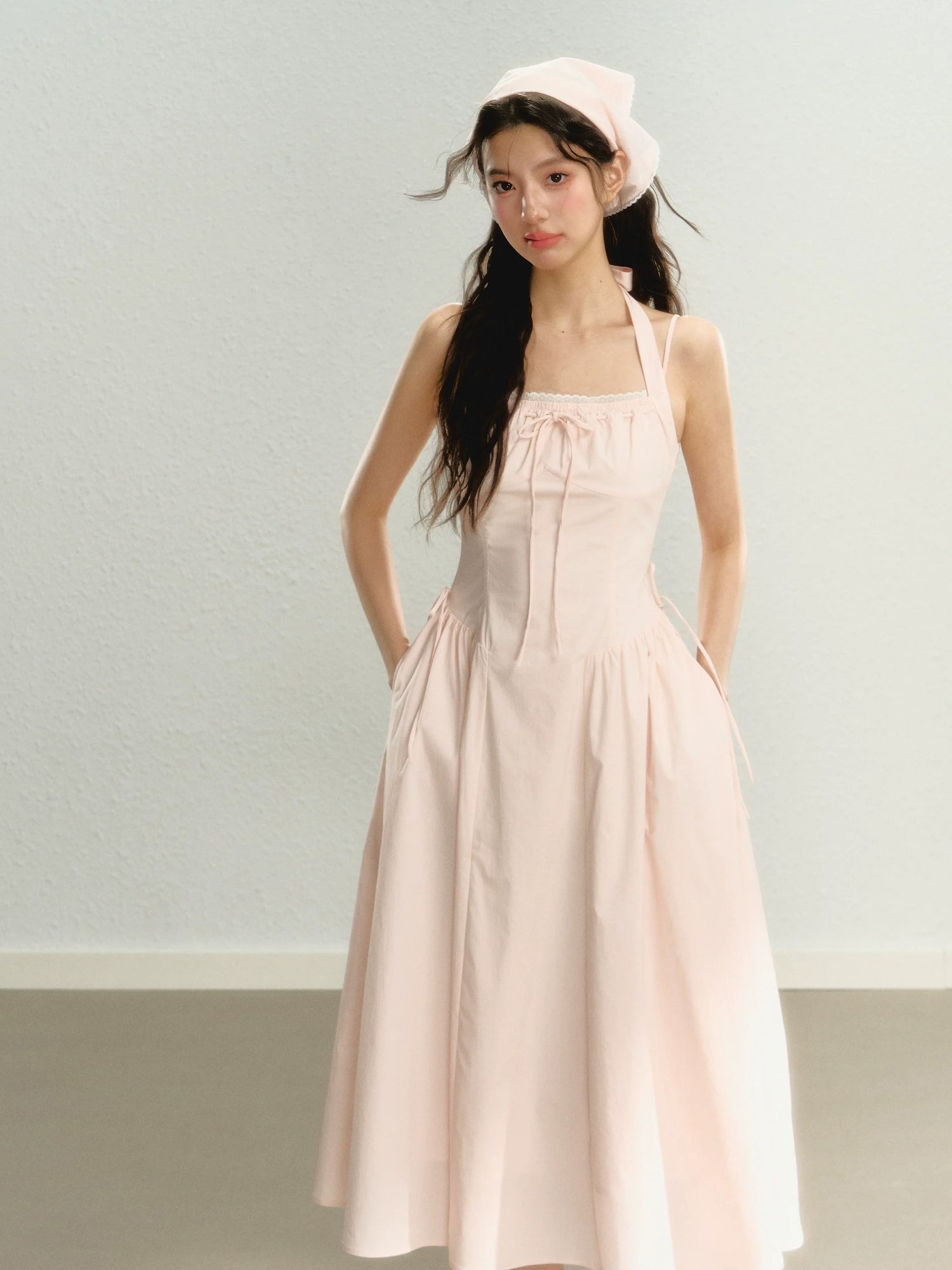 Pink Spaghetti Strap Dress