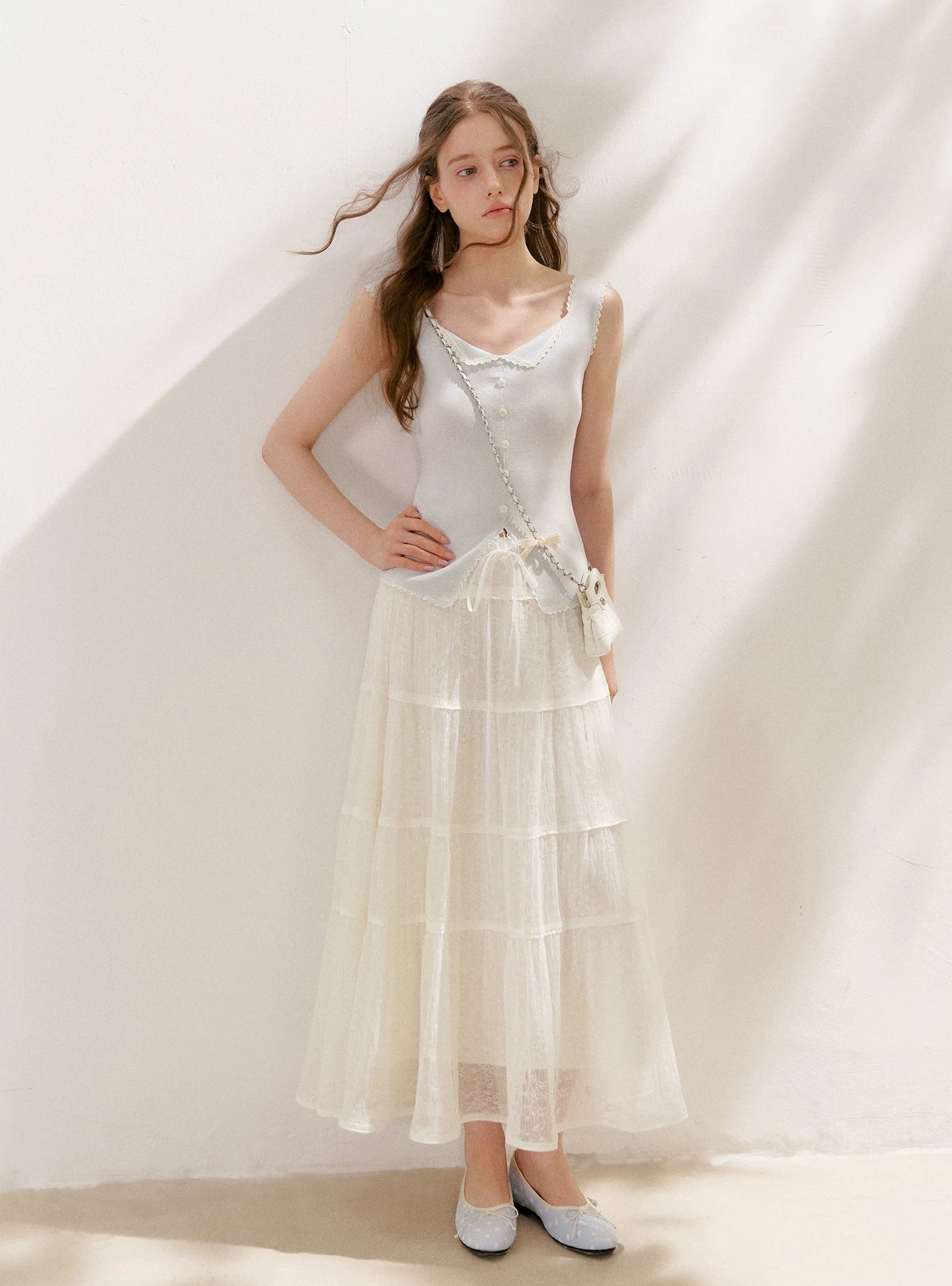 Lyocell Lace Vest