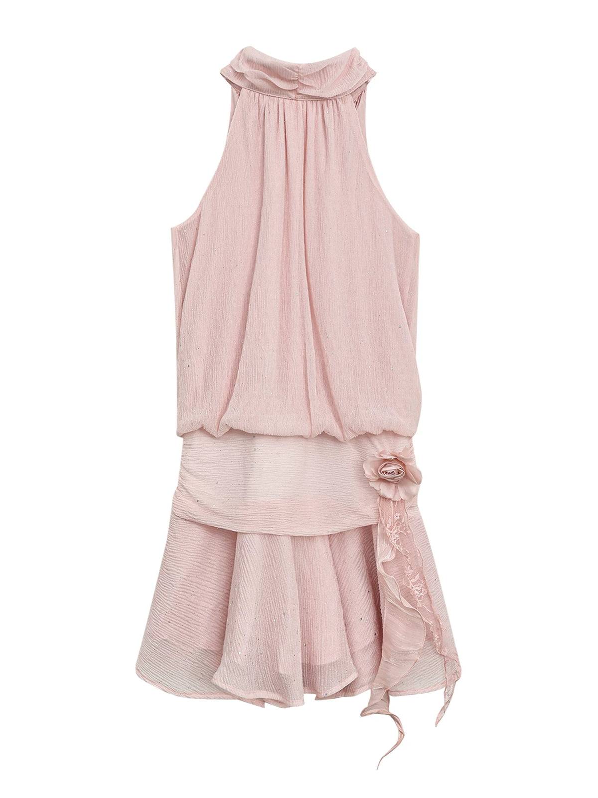 Textured Halter Dress