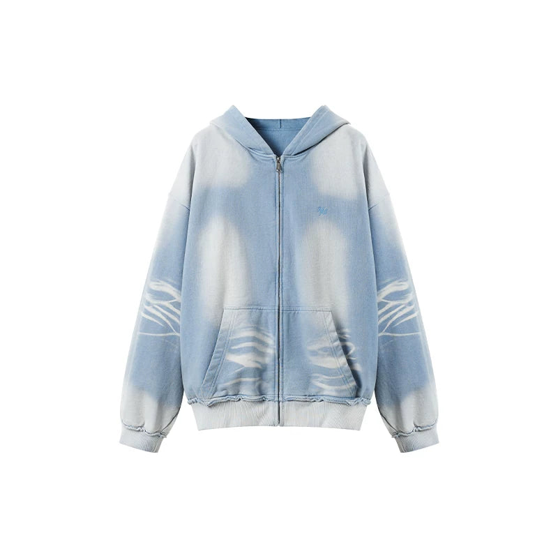 Equestrian Blue Oversized Hoodie