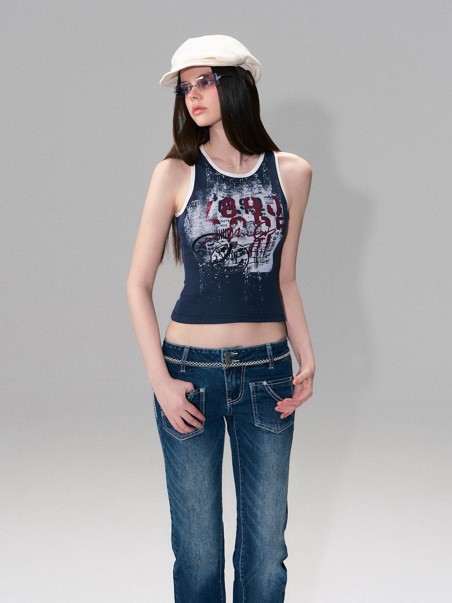 Graphic Tee Camisole Set
