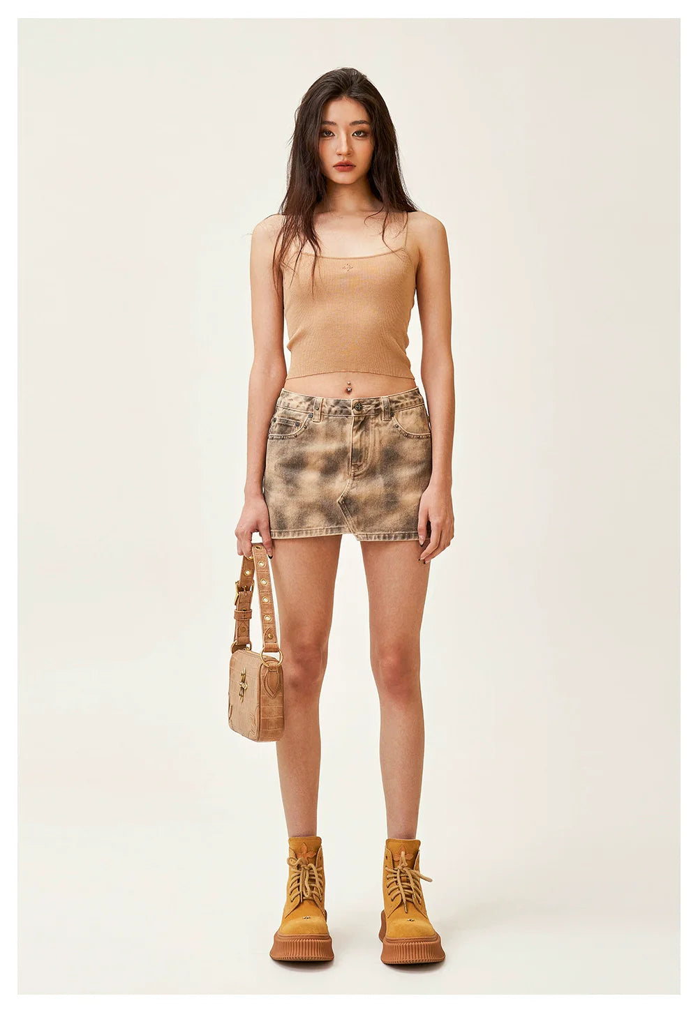 Ancient Myth Huntress Ultra-short Denim Skirt