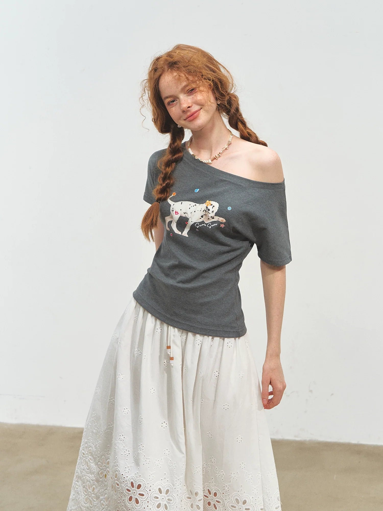 Dalmatian Print Short Sleeve T-Shirt