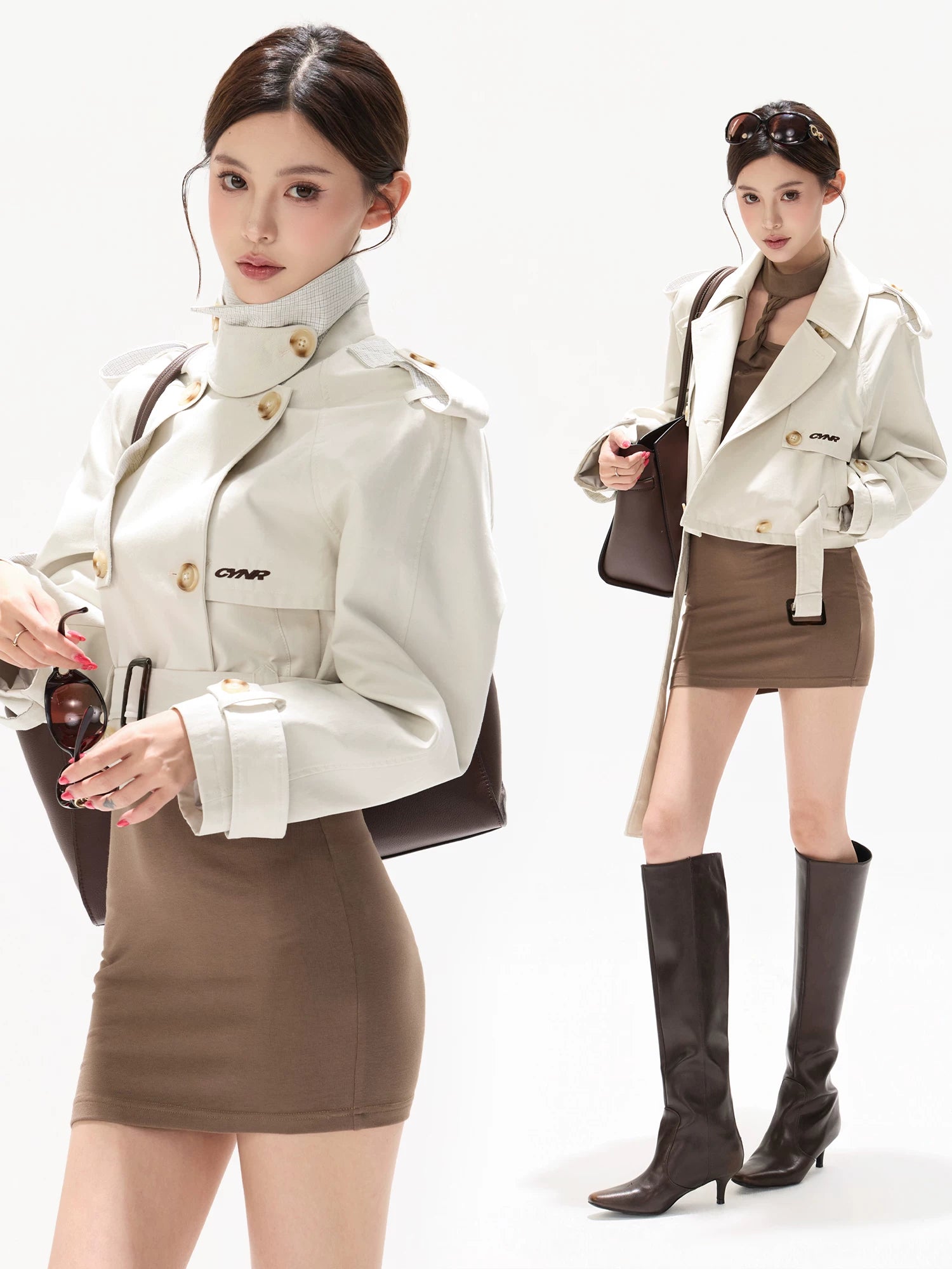 Crop Trench Jacket