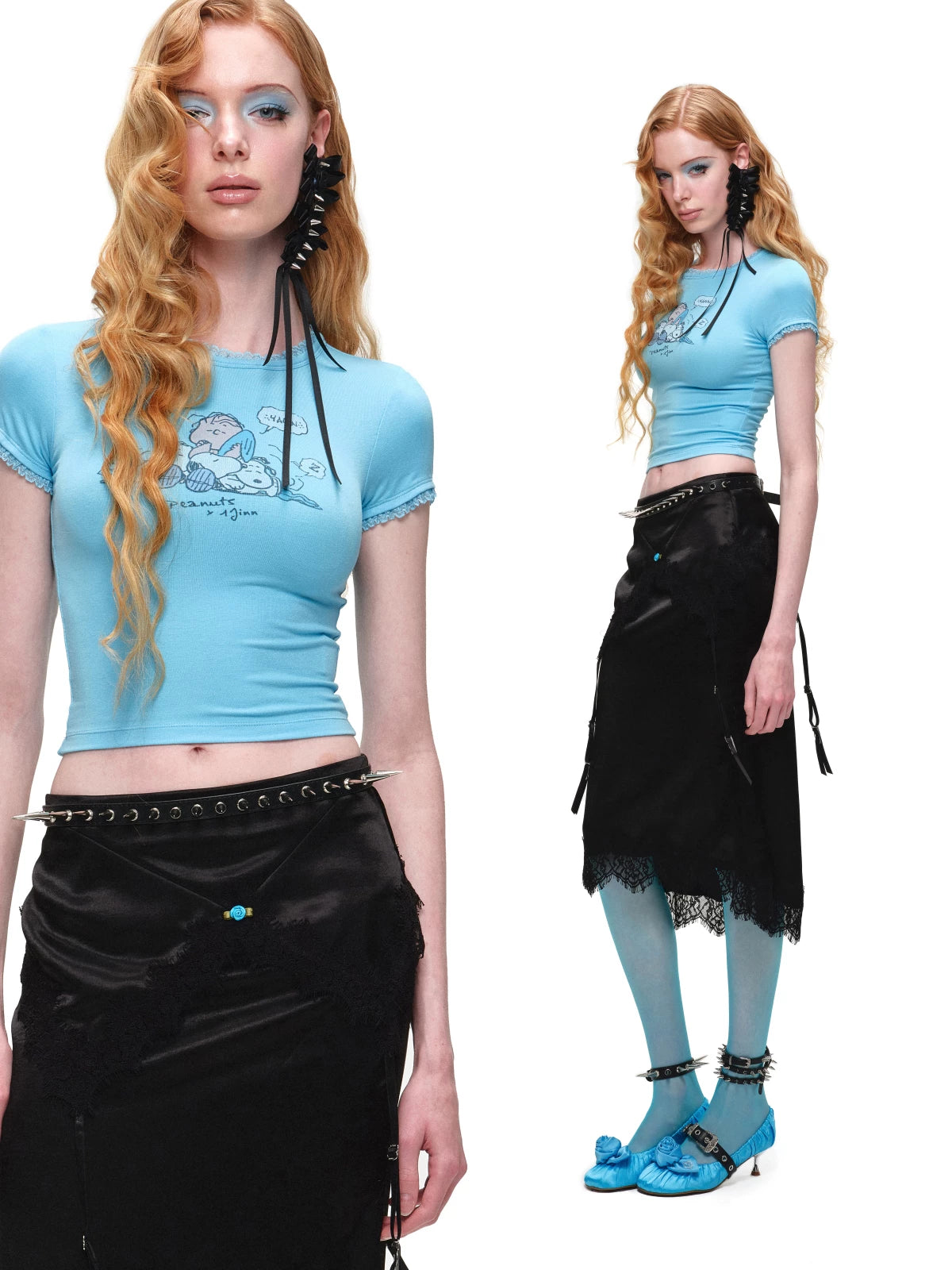 Asymmetric Satin Midi Skirt