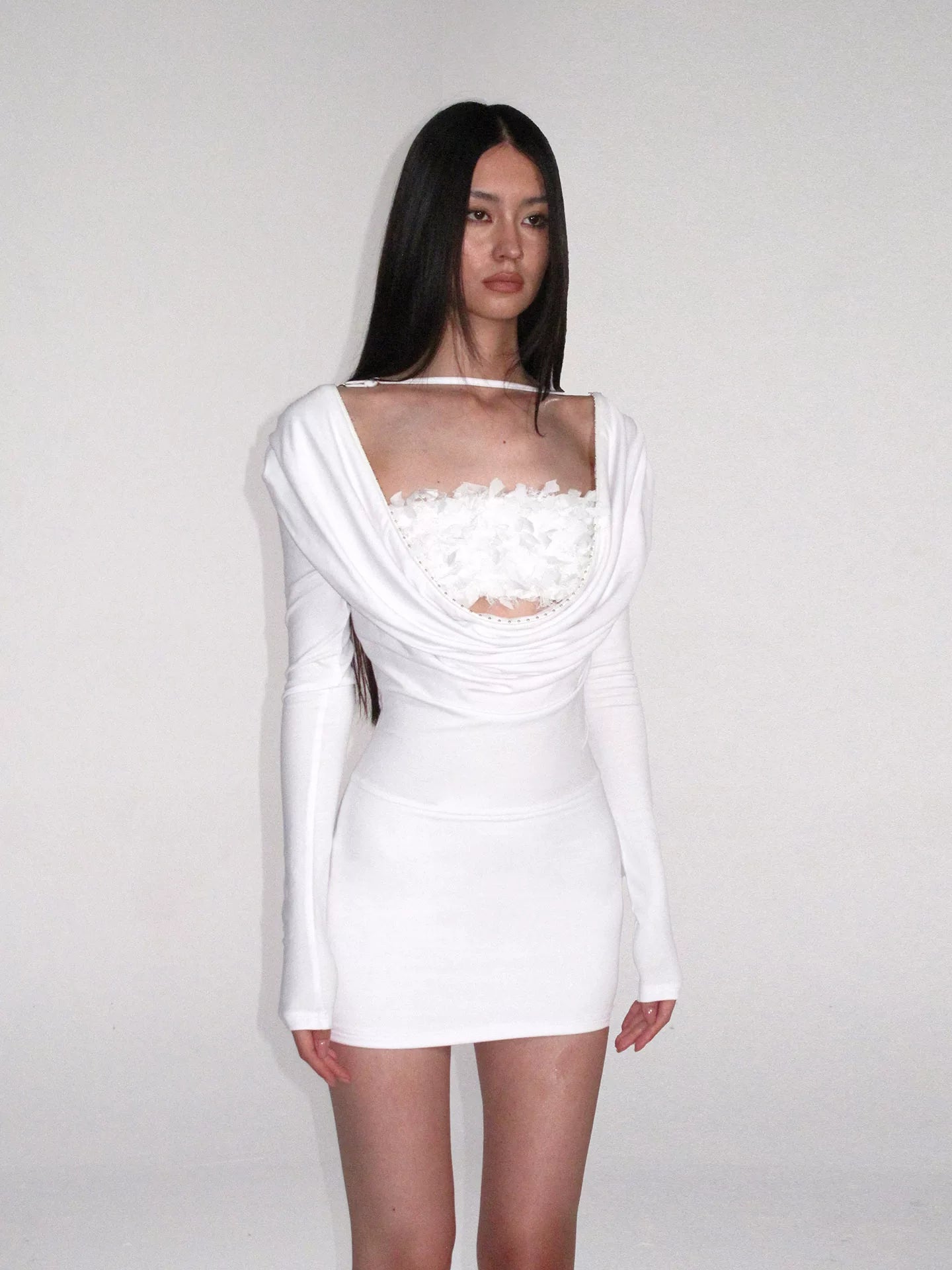 Drape Knit Dress Set