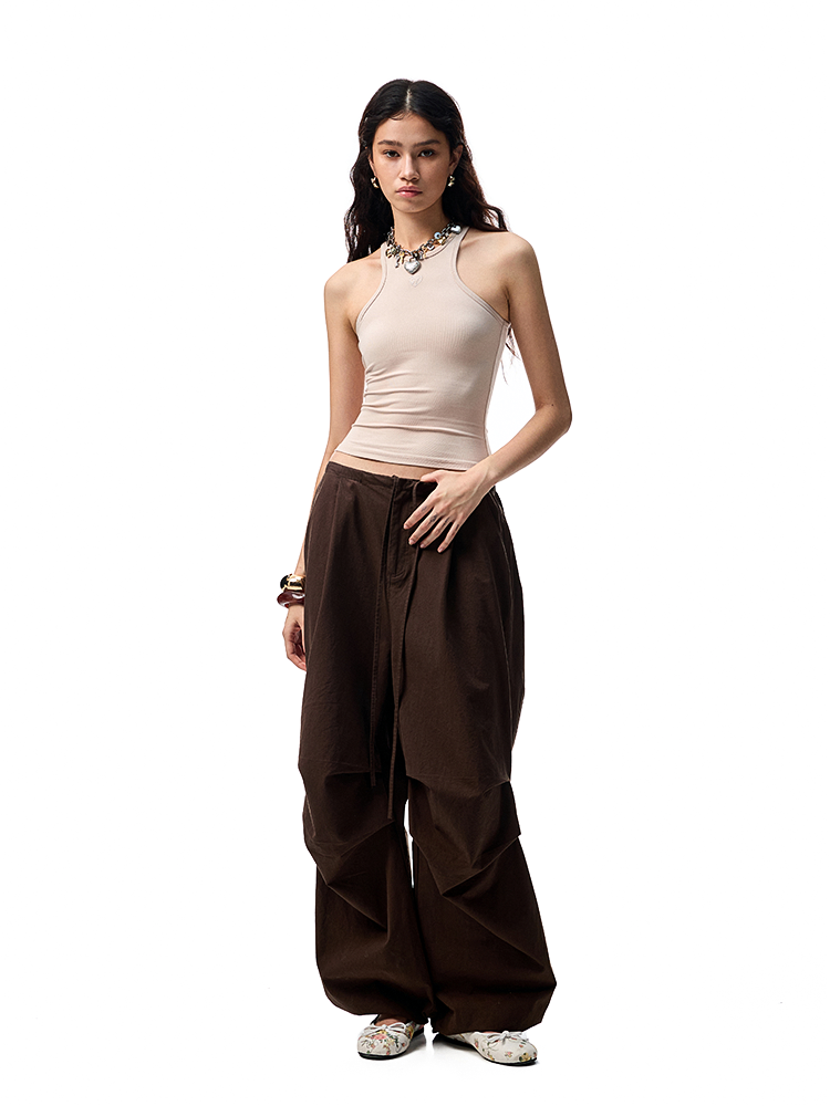 Basic Solid-Color Embroidered Slim-Fit Vest