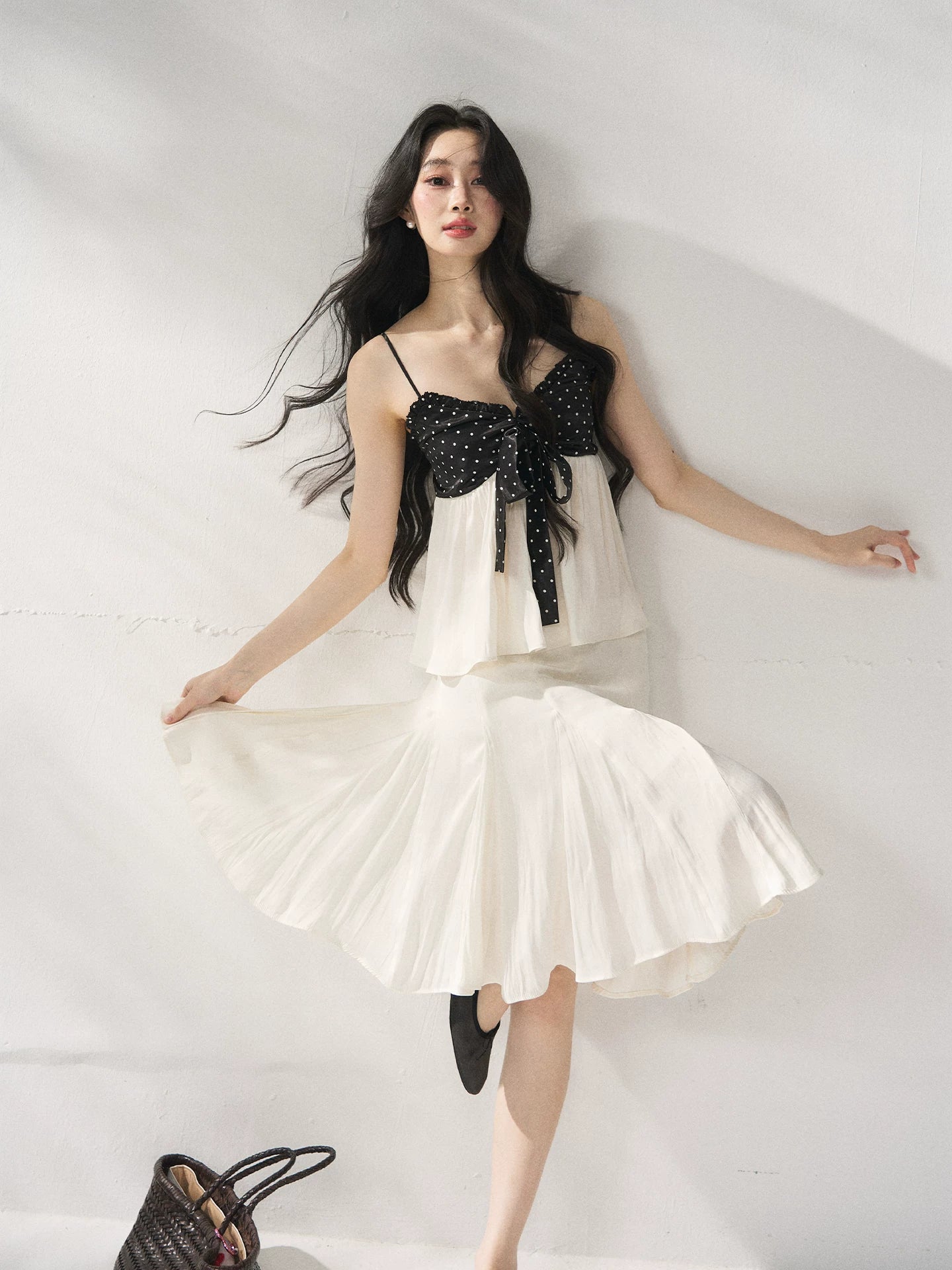 Polka Dot Top & Skirt Set