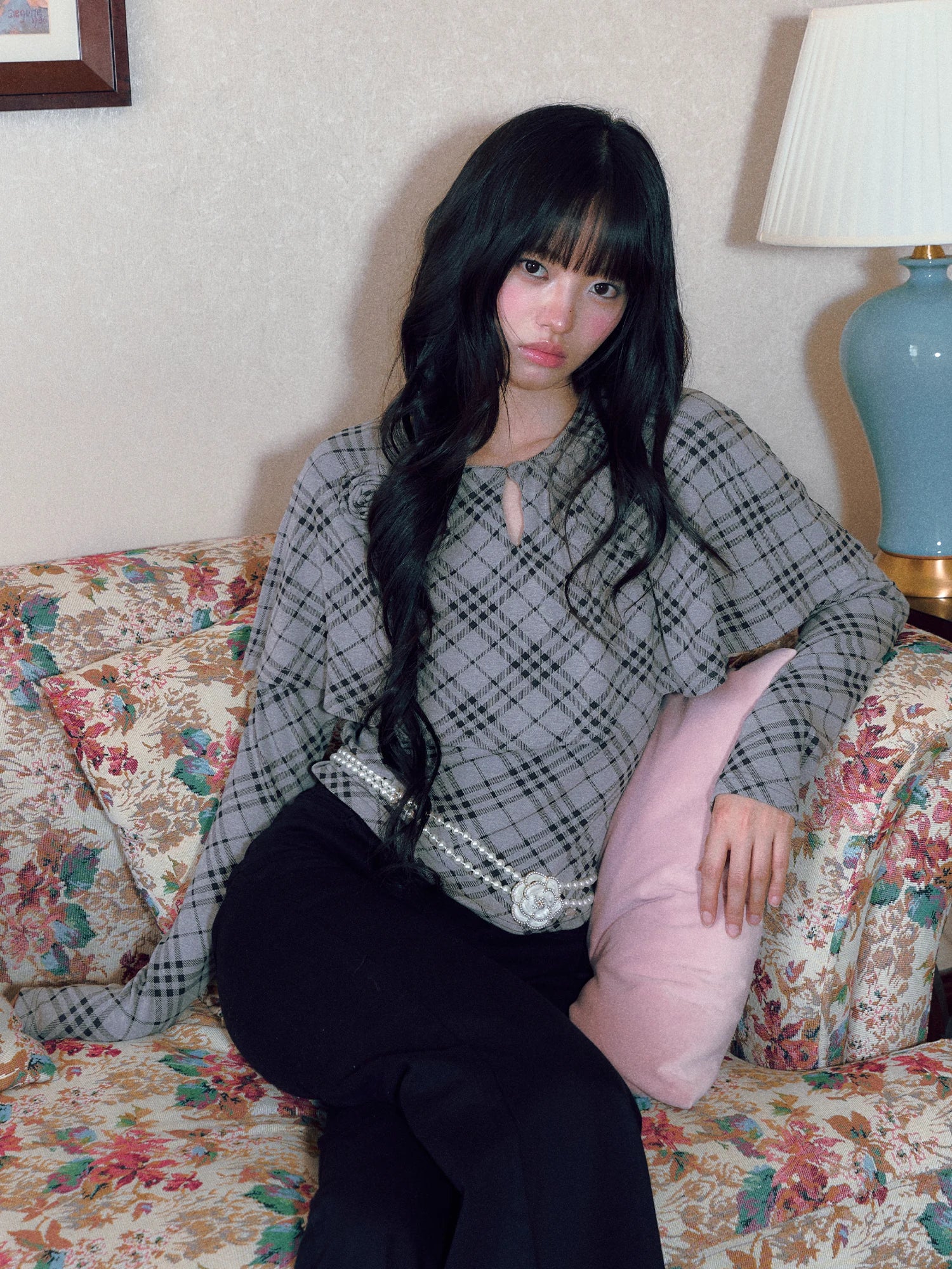 Plaid Cape Top