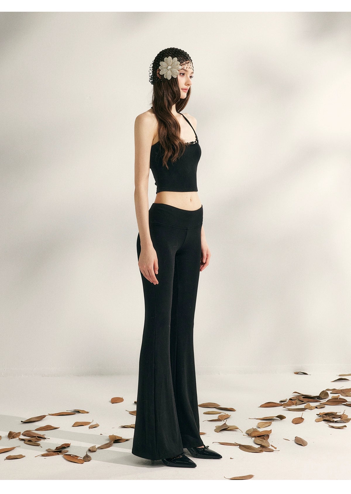 Lazy Weekend Beaded Tank Top & Yoga Pants Set