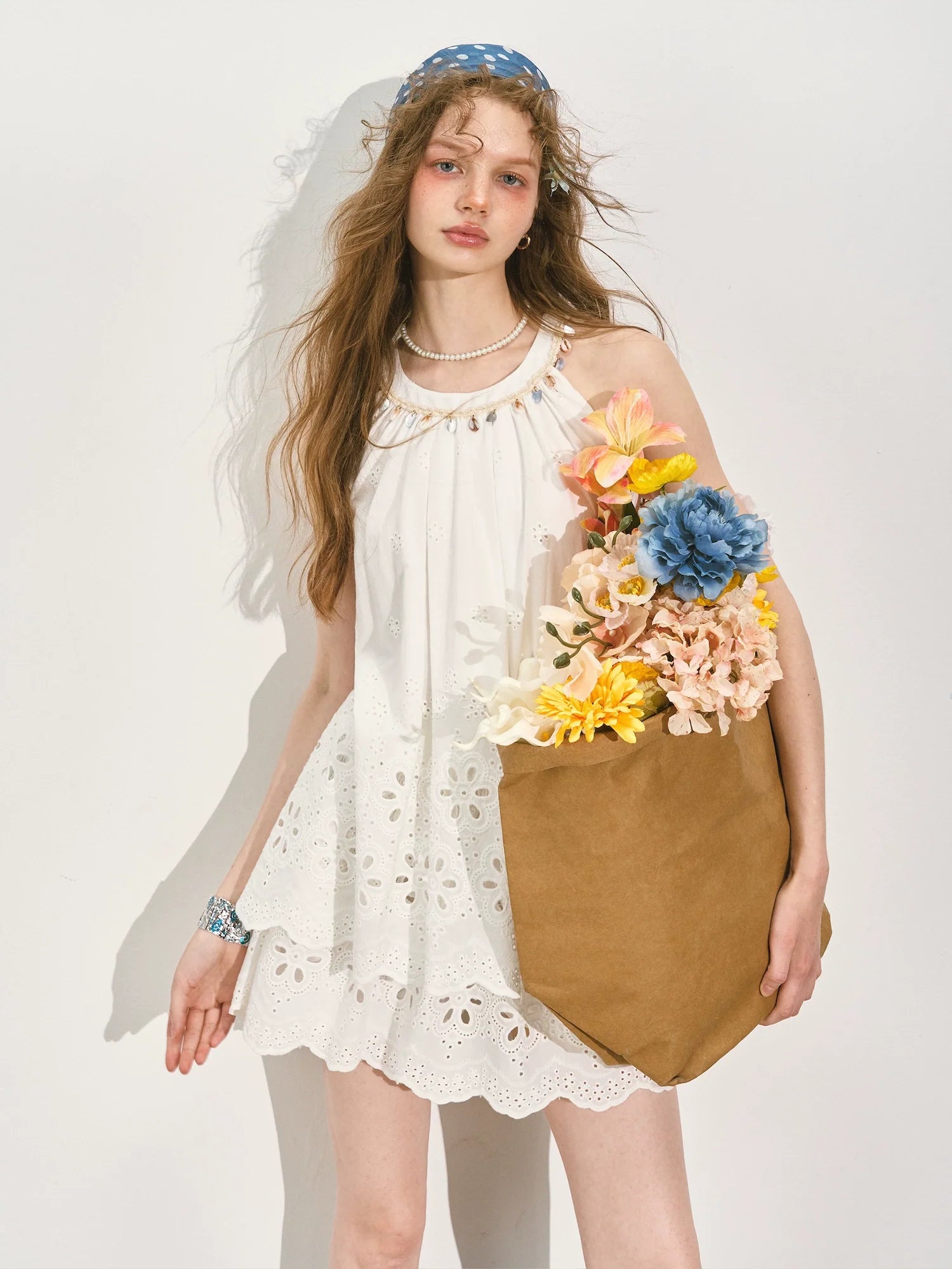 Vacation-Style Sleeveless Top & Skirt Set