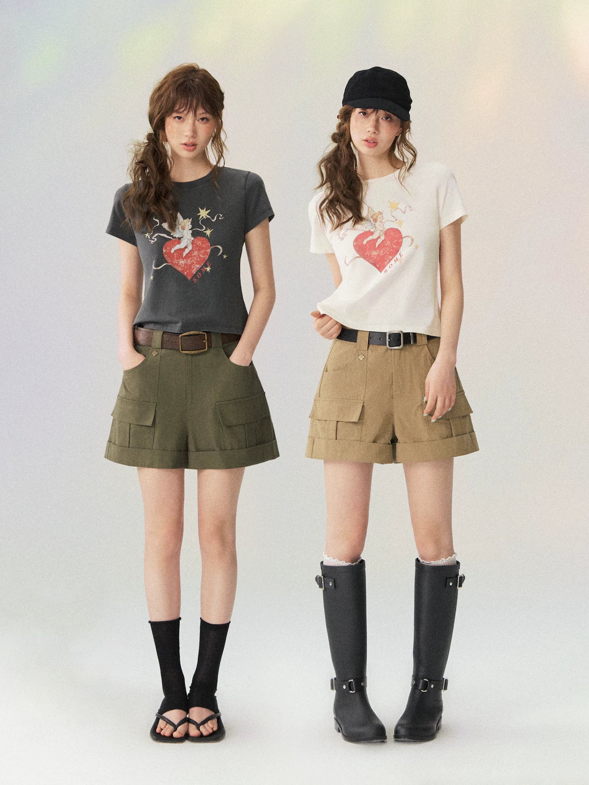 Cupid Heart Printed T-shirt