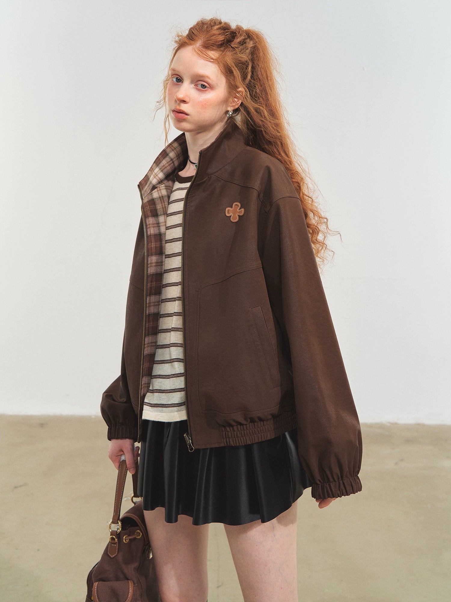 Reversible Vintage Stand-Collar Jacket