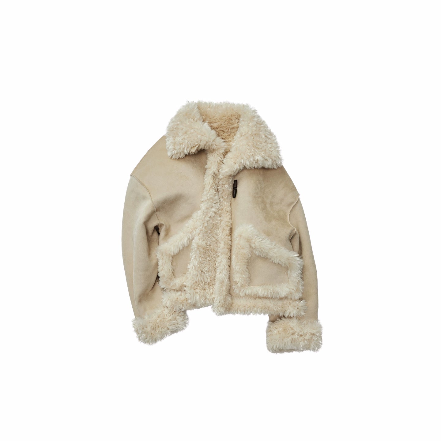 Reversible Shearling Suede Jacket